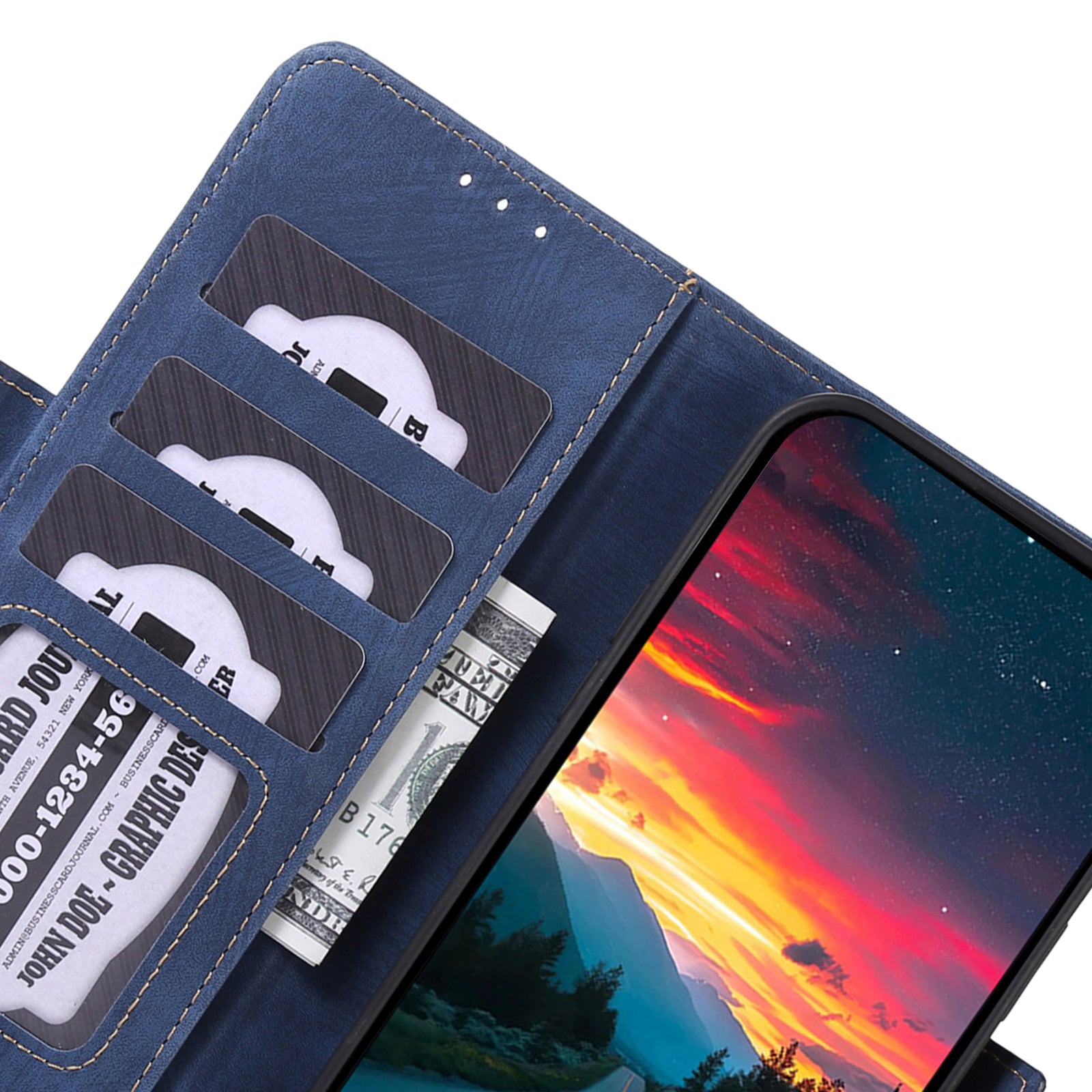 ABEEL For Samsung Galaxy S20 FE / S20 FE 5G / S20 FE 2022 / S20 Lite Case Wallet Leather Phone Cover - Blue