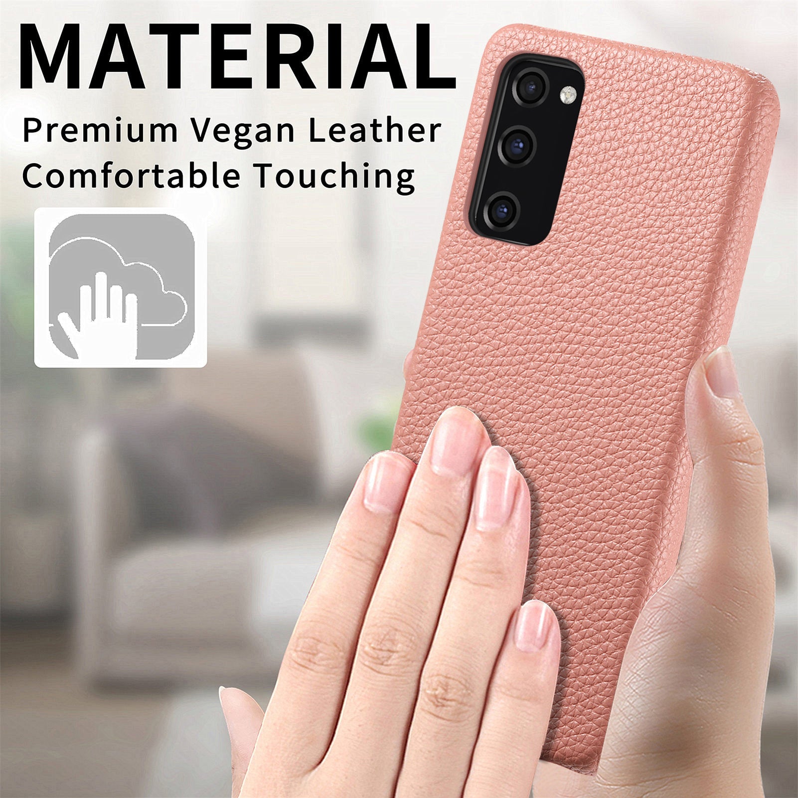 Y1 For Samsung Galaxy S20 FE / S20 FE 5G / S20 FE 2022 / S20 Lite Case Fleece Lining Leather+PC Phone Cover - Pink