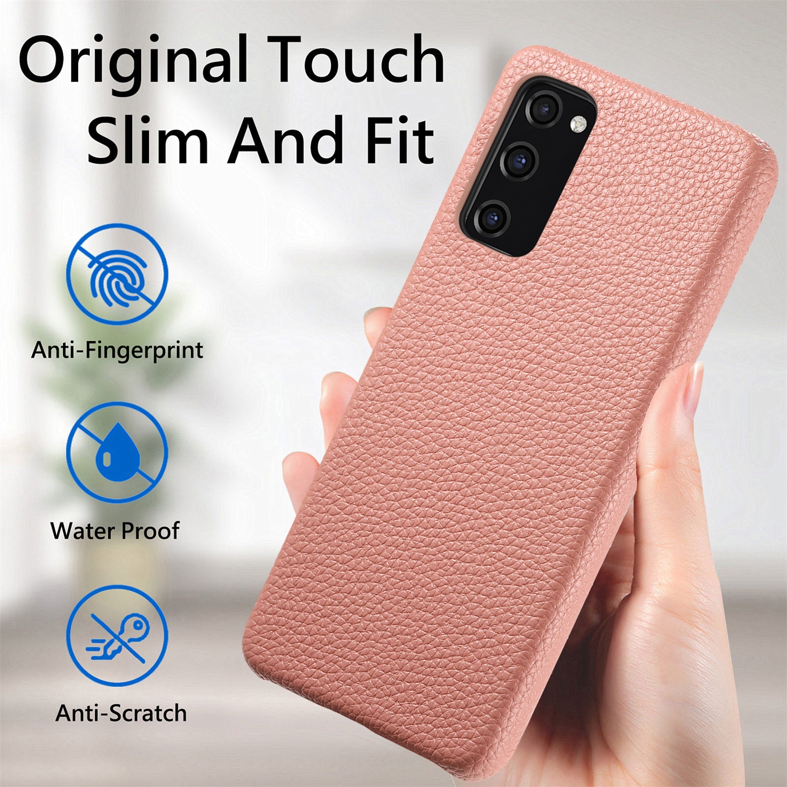 Y1 For Samsung Galaxy S20 FE / S20 FE 5G / S20 FE 2022 / S20 Lite Case Fleece Lining Leather+PC Phone Cover - Pink