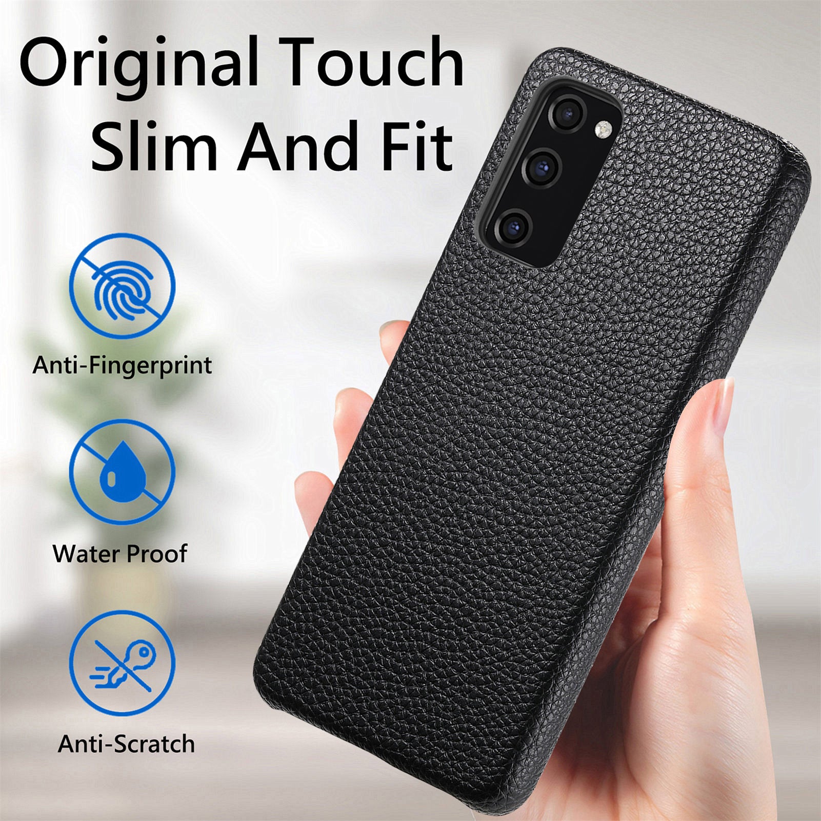 Y1 For Samsung Galaxy S20 FE / S20 FE 5G / S20 FE 2022 / S20 Lite Case Fleece Lining Leather+PC Phone Cover - Black