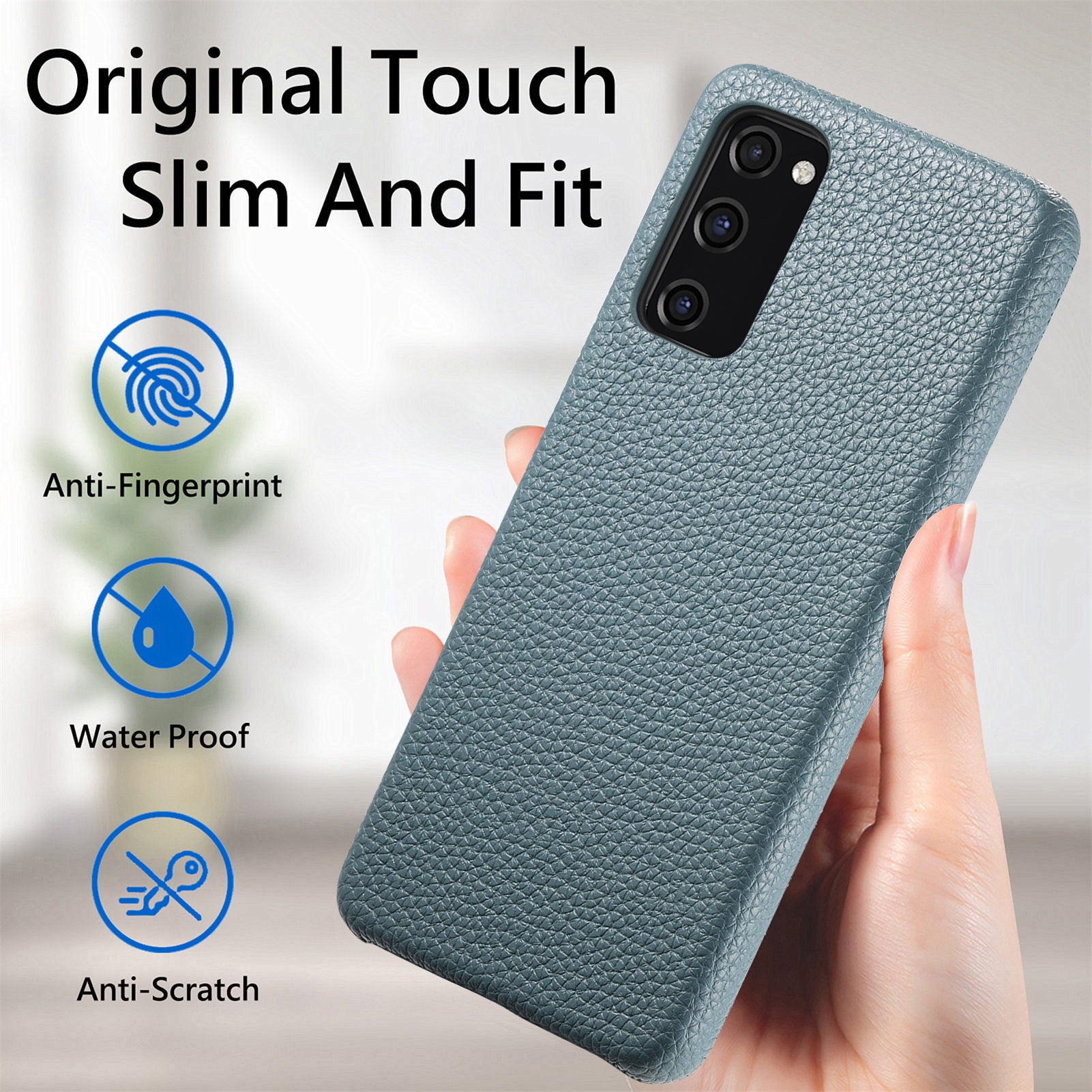 Y1 For Samsung Galaxy S20 FE / S20 FE 5G / S20 FE 2022 / S20 Lite Case Fleece Lining Leather+PC Phone Cover - Baby Blue