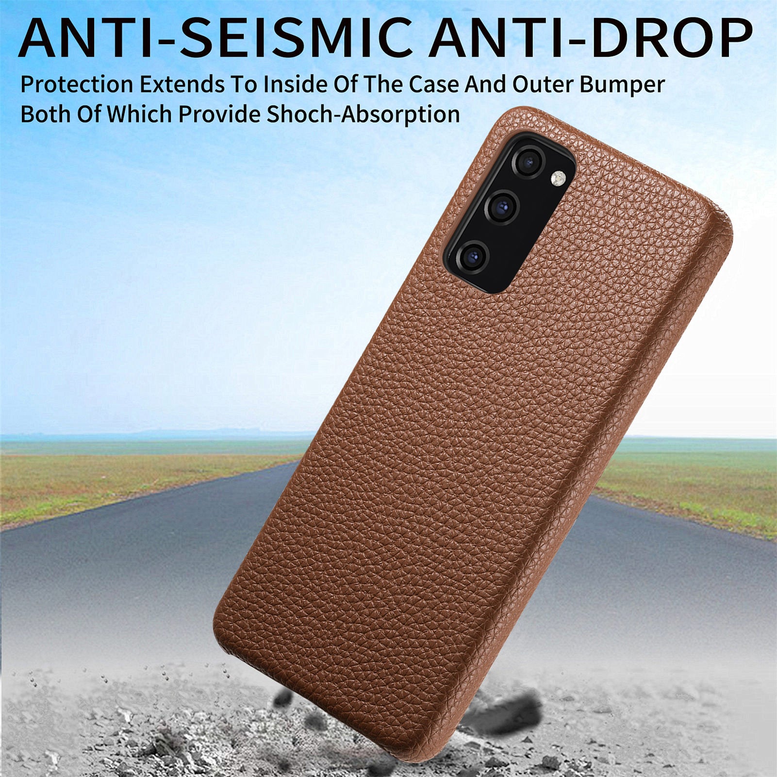 Y1 For Samsung Galaxy S20 FE / S20 FE 5G / S20 FE 2022 / S20 Lite Case Fleece Lining Leather+PC Phone Cover - Brown