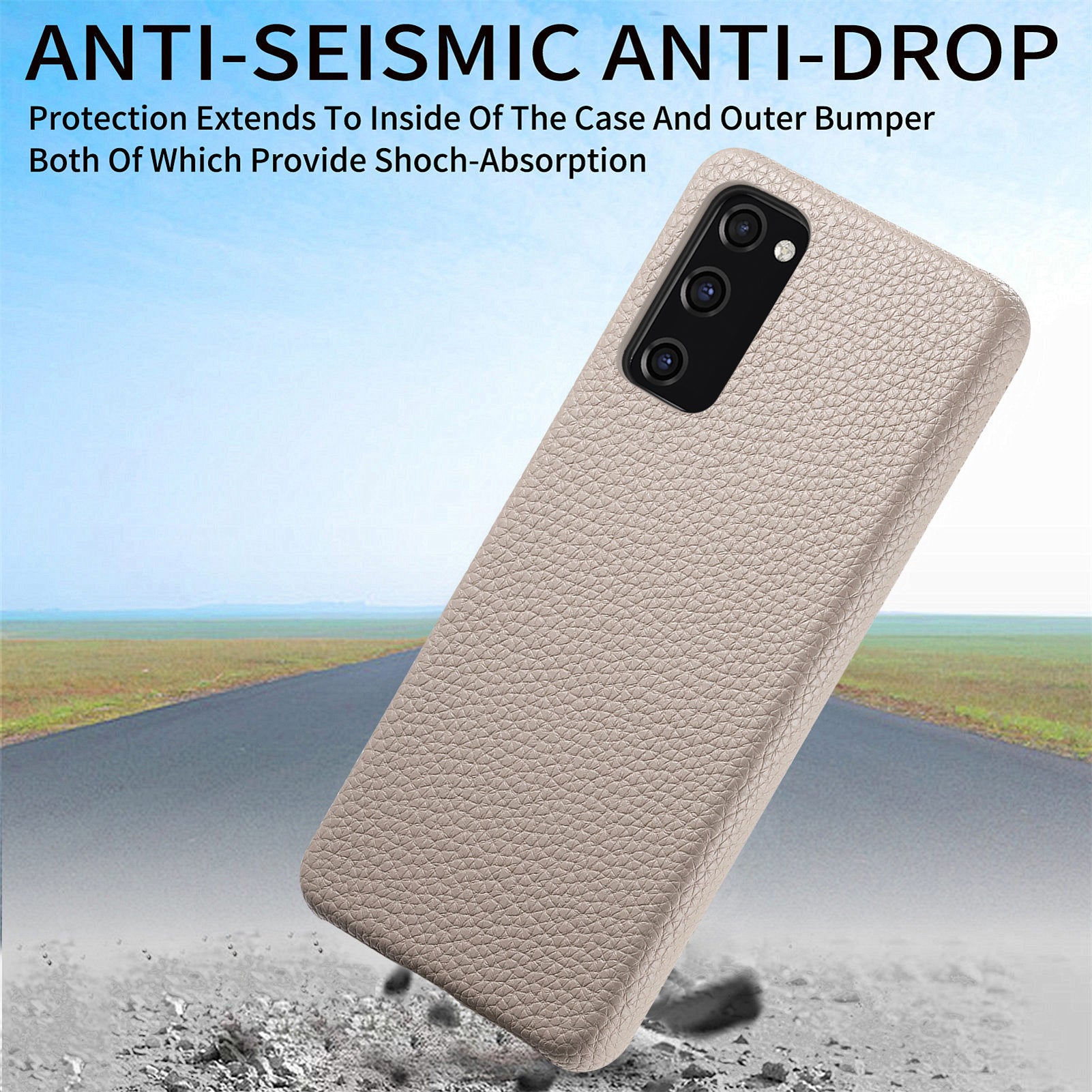 Y1 For Samsung Galaxy S20 FE / S20 FE 5G / S20 FE 2022 / S20 Lite Case Fleece Lining Leather+PC Phone Cover - Khaki Grey