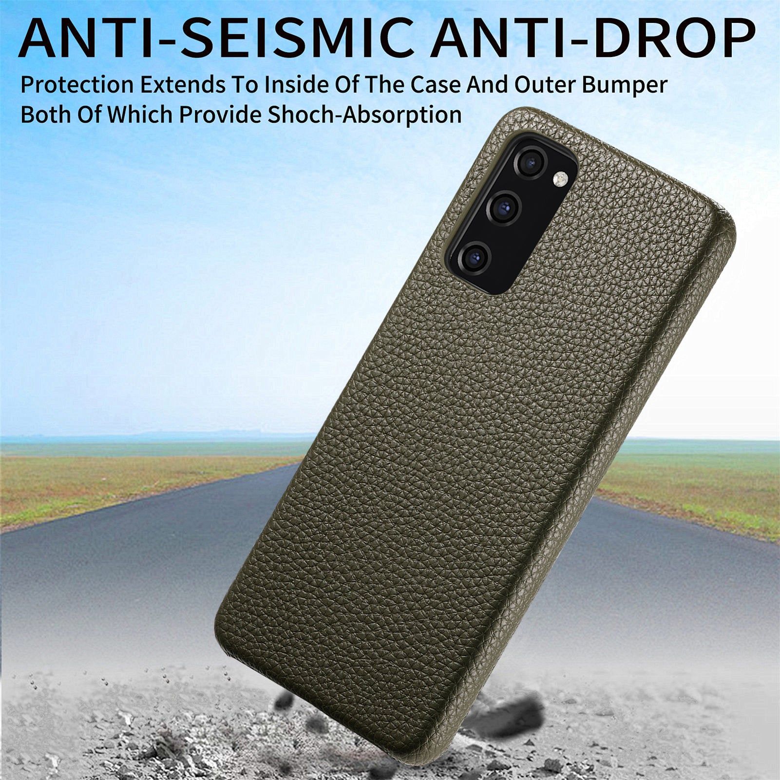 Y1 For Samsung Galaxy S20 FE / S20 FE 5G / S20 FE 2022 / S20 Lite Case Fleece Lining Leather+PC Phone Cover - Midnight Green