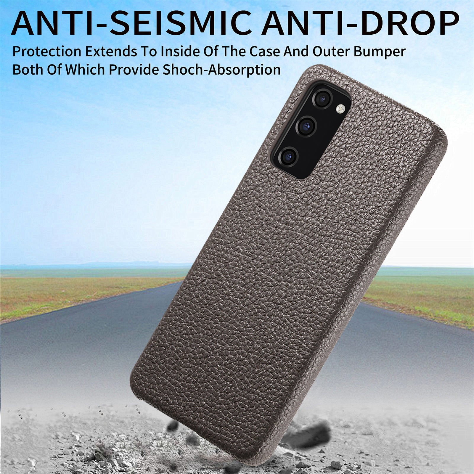 Y1 For Samsung Galaxy S20 FE / S20 FE 5G / S20 FE 2022 / S20 Lite Case Fleece Lining Leather+PC Phone Cover - Silver Grey