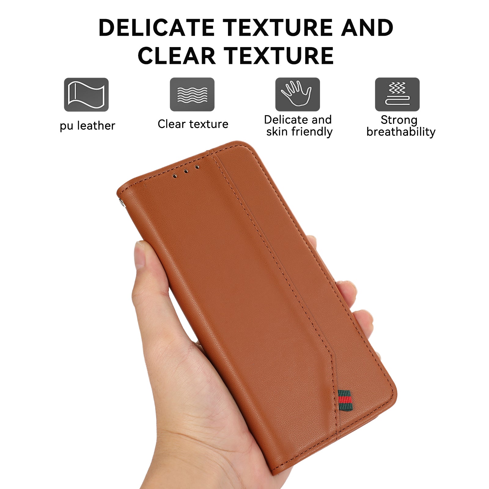 For Samsung Galaxy S20 FE / S20 FE 5G / S20 FE 2022 / S20 Lite Phone Case RFID Blocking Anti-scratch Leather Cover - Brown