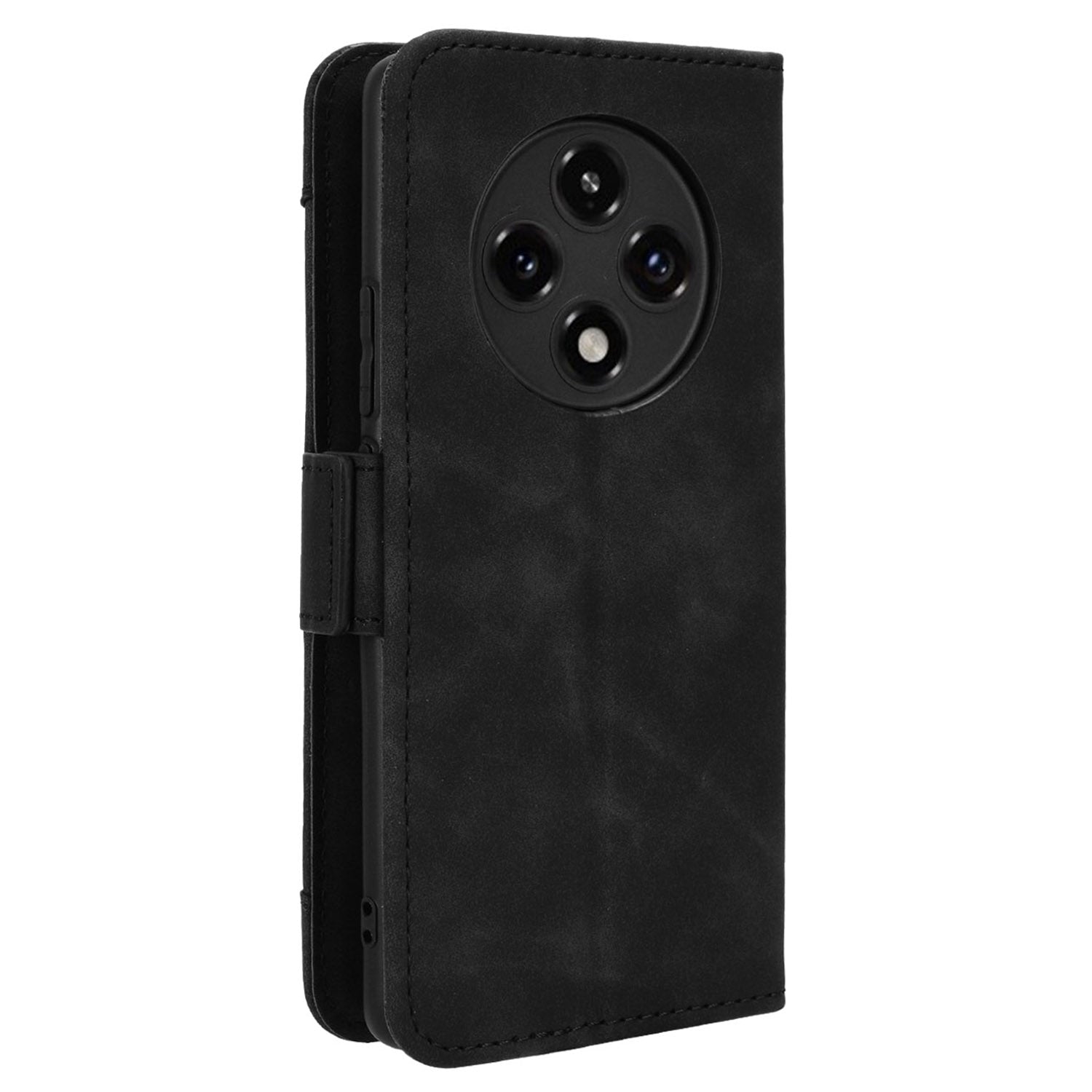 For Oppo F27 Pro 5G / Oppo F27 Pro+ 5G / A3 Pro (China) 5G Case Multiple Card Slots Shockproof Leather Folio Phone Cover - Black