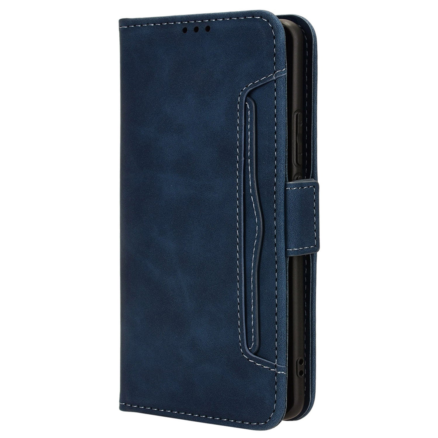 For Oppo F27 Pro 5G / Oppo F27 Pro+ 5G / A3 Pro (China) 5G Case Multiple Card Slots Shockproof Leather Folio Phone Cover - Blue