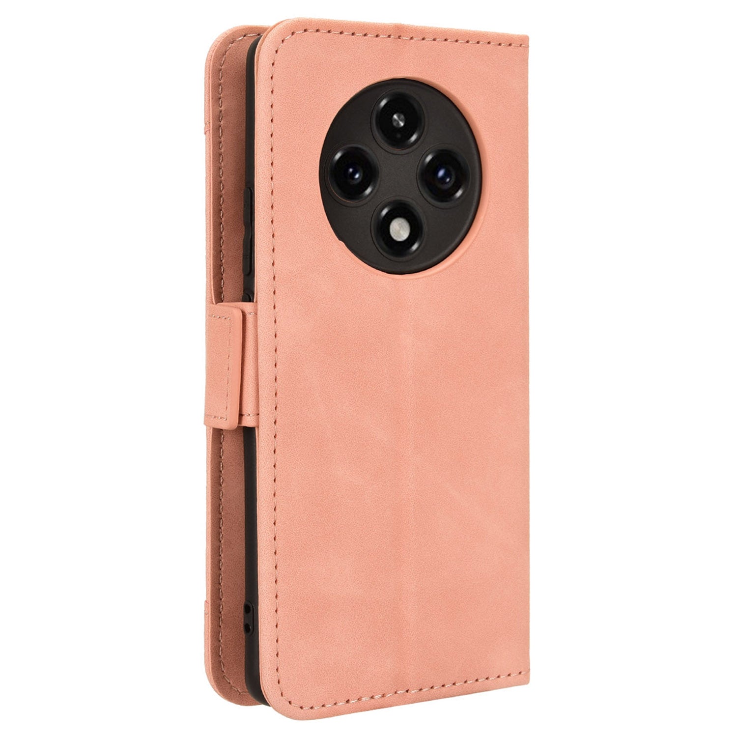 For Oppo F27 Pro 5G / Oppo F27 Pro+ 5G / A3 Pro (China) 5G Case Multiple Card Slots Shockproof Leather Folio Phone Cover - Pink