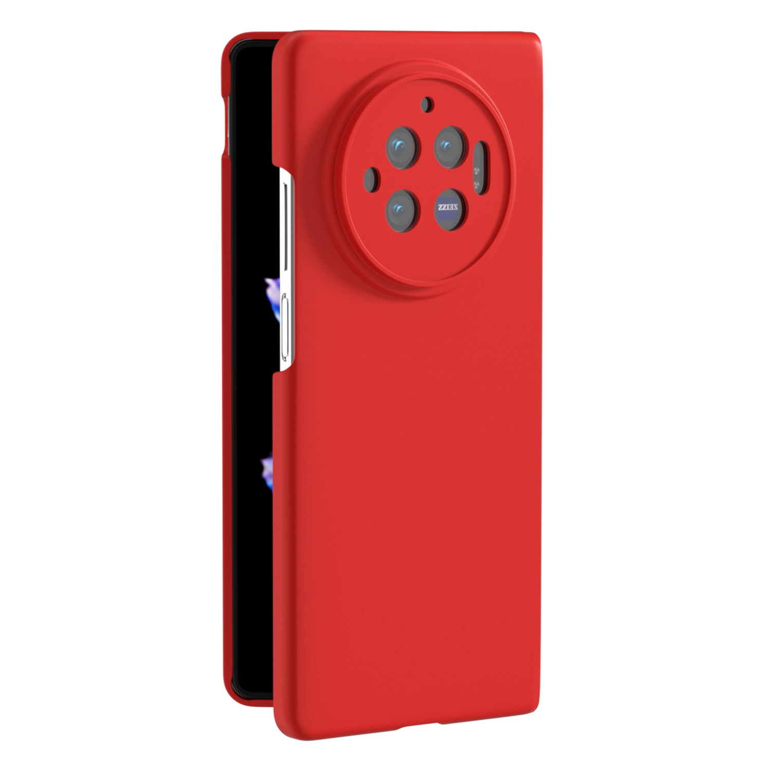 For vivo X Fold3 Case Skin-Touch Hard PC Protective Phone Cover - Red