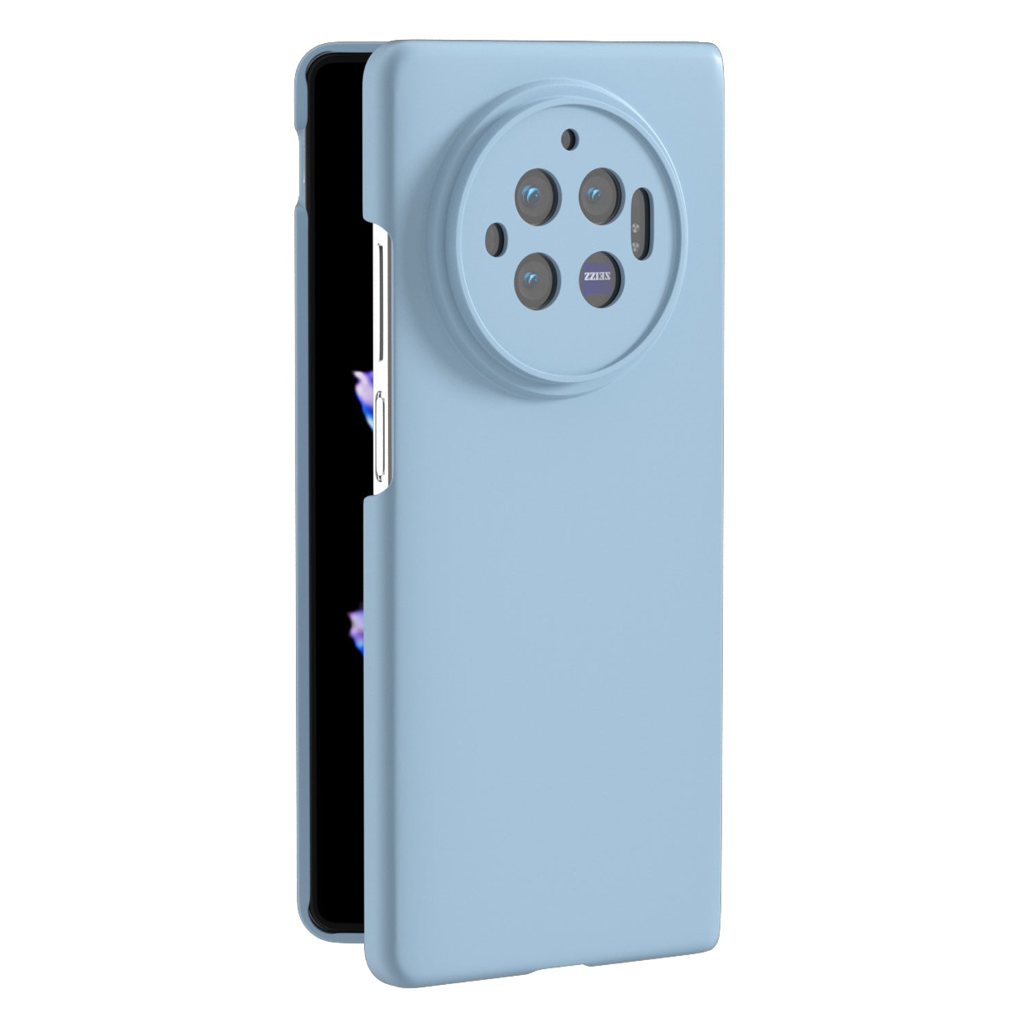 For vivo X Fold3 Case Skin-Touch Hard PC Protective Phone Cover - Baby Blue