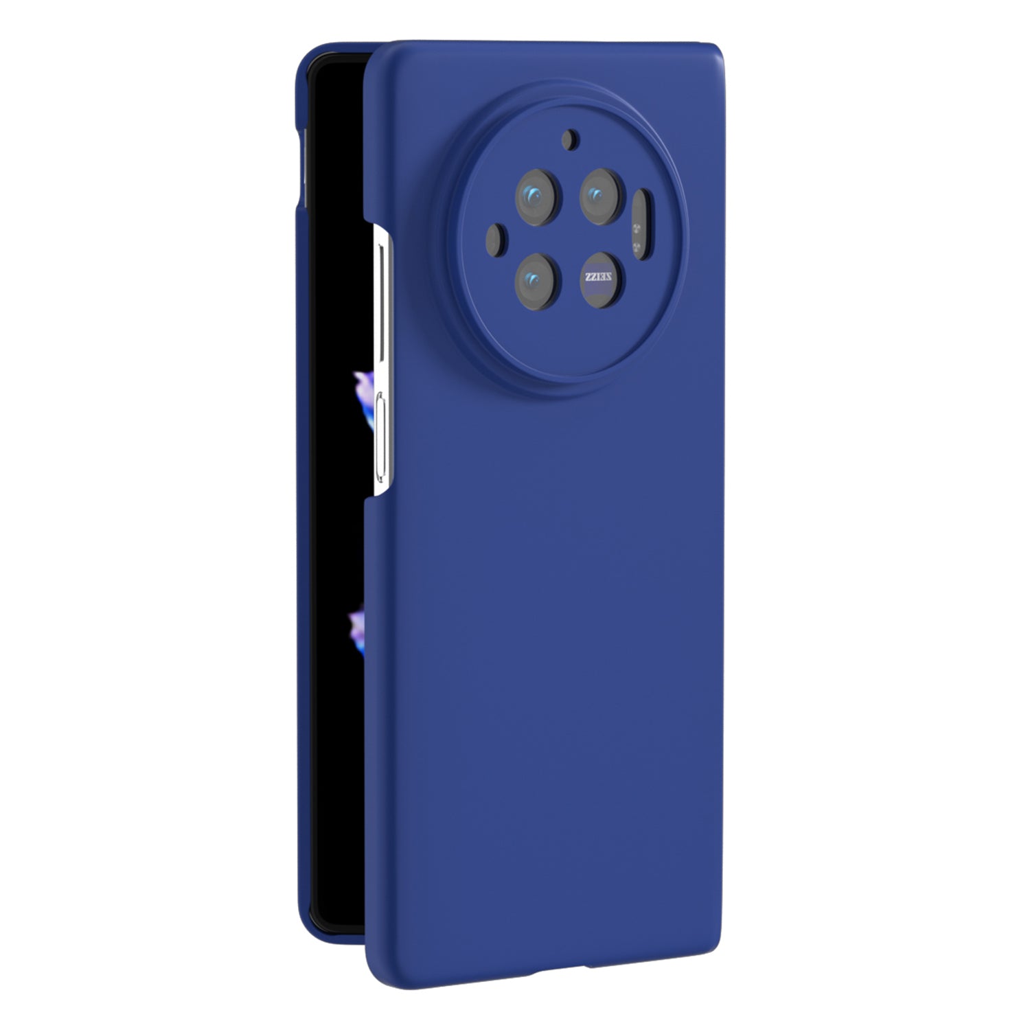 For vivo X Fold3 Case Skin-Touch Hard PC Protective Phone Cover - Dark Blue