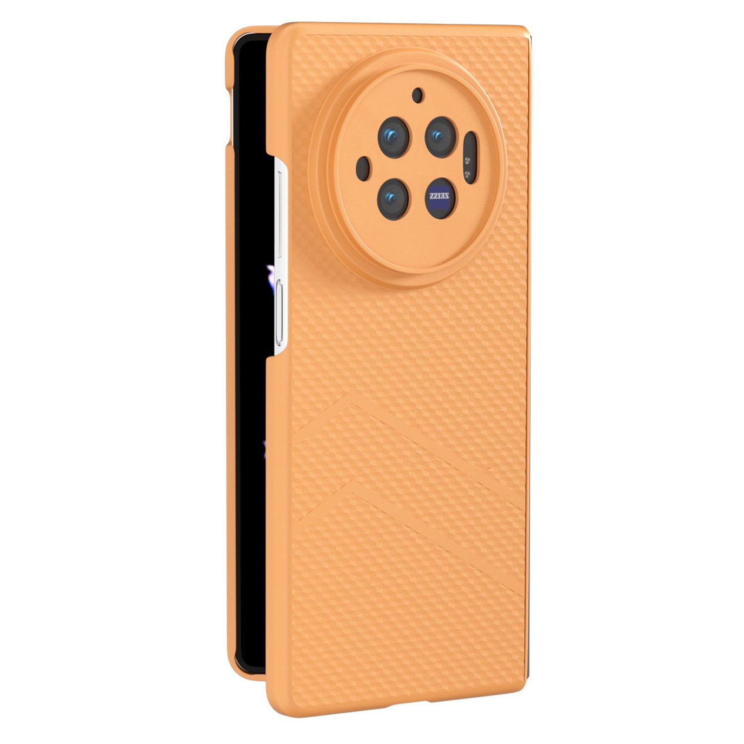 For vivo X Fold3 Matte Case Hard PC Protective Phone Cover - Orange