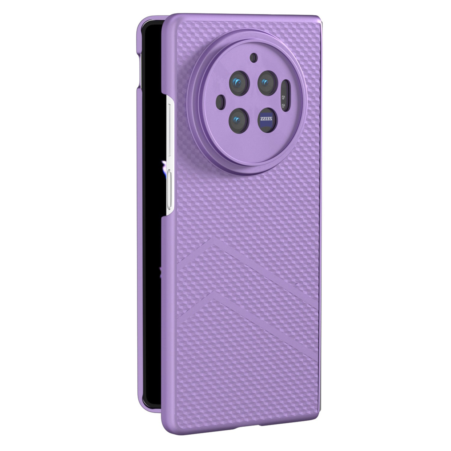 For vivo X Fold3 Matte Case Hard PC Protective Phone Cover - Purple