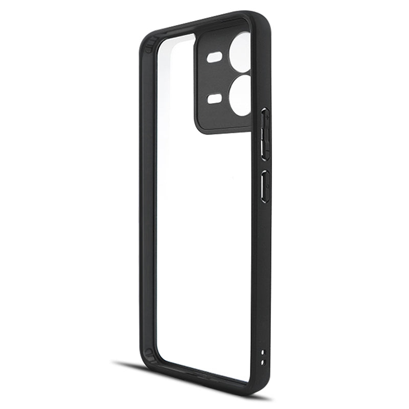 For vivo iQOO Z9 5G Case TPU+PC Anti-scratch Transparent Phone Cover