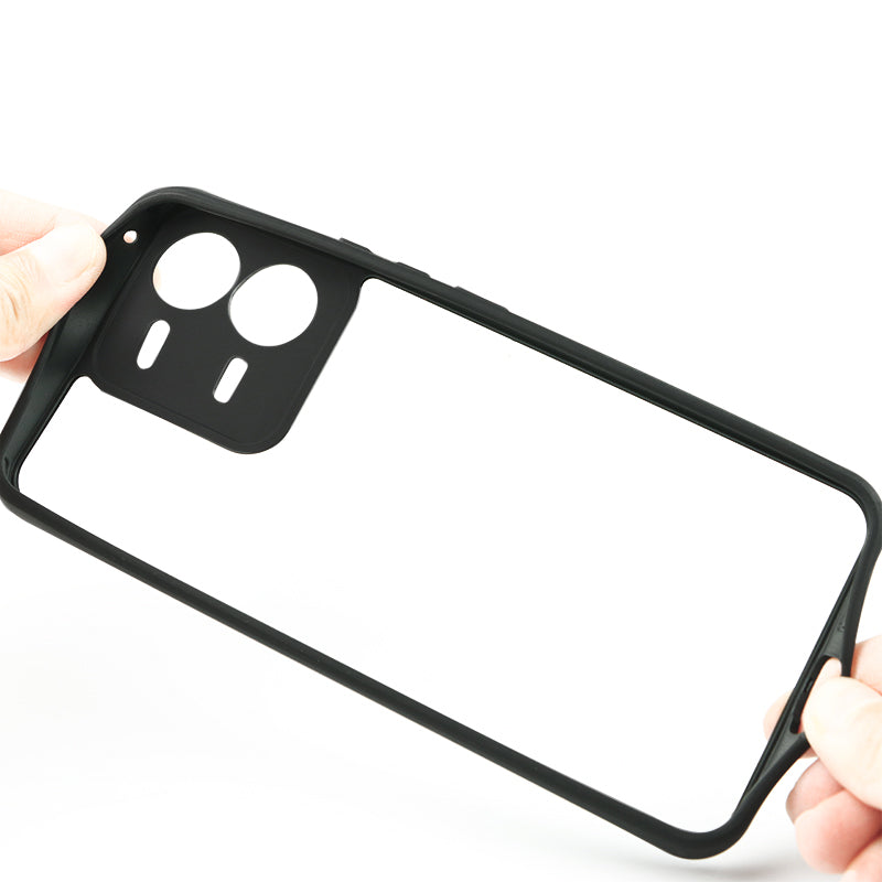 For vivo iQOO Z9 5G Case TPU+PC Anti-scratch Transparent Phone Cover