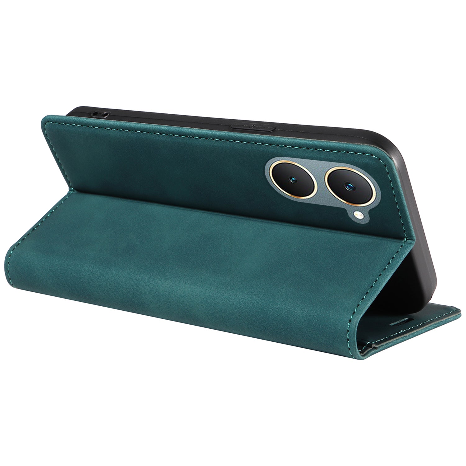 BETOPNICE 003 For vivo Y03 Case RFID Blocking Wallet Leather Flip Phone Cover - Green