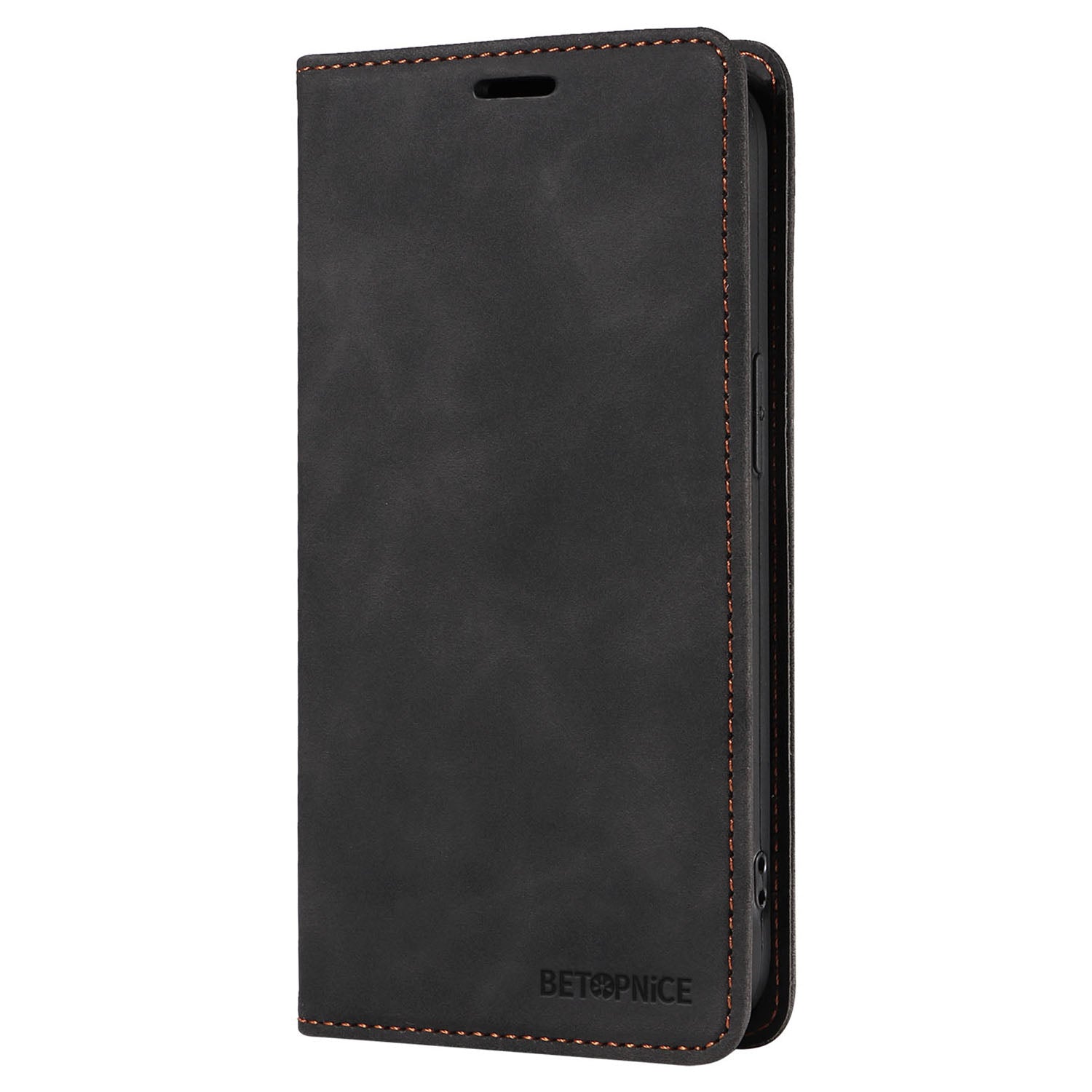 BETOPNICE 003 For vivo Y03 Case RFID Blocking Wallet Leather Flip Phone Cover - Black