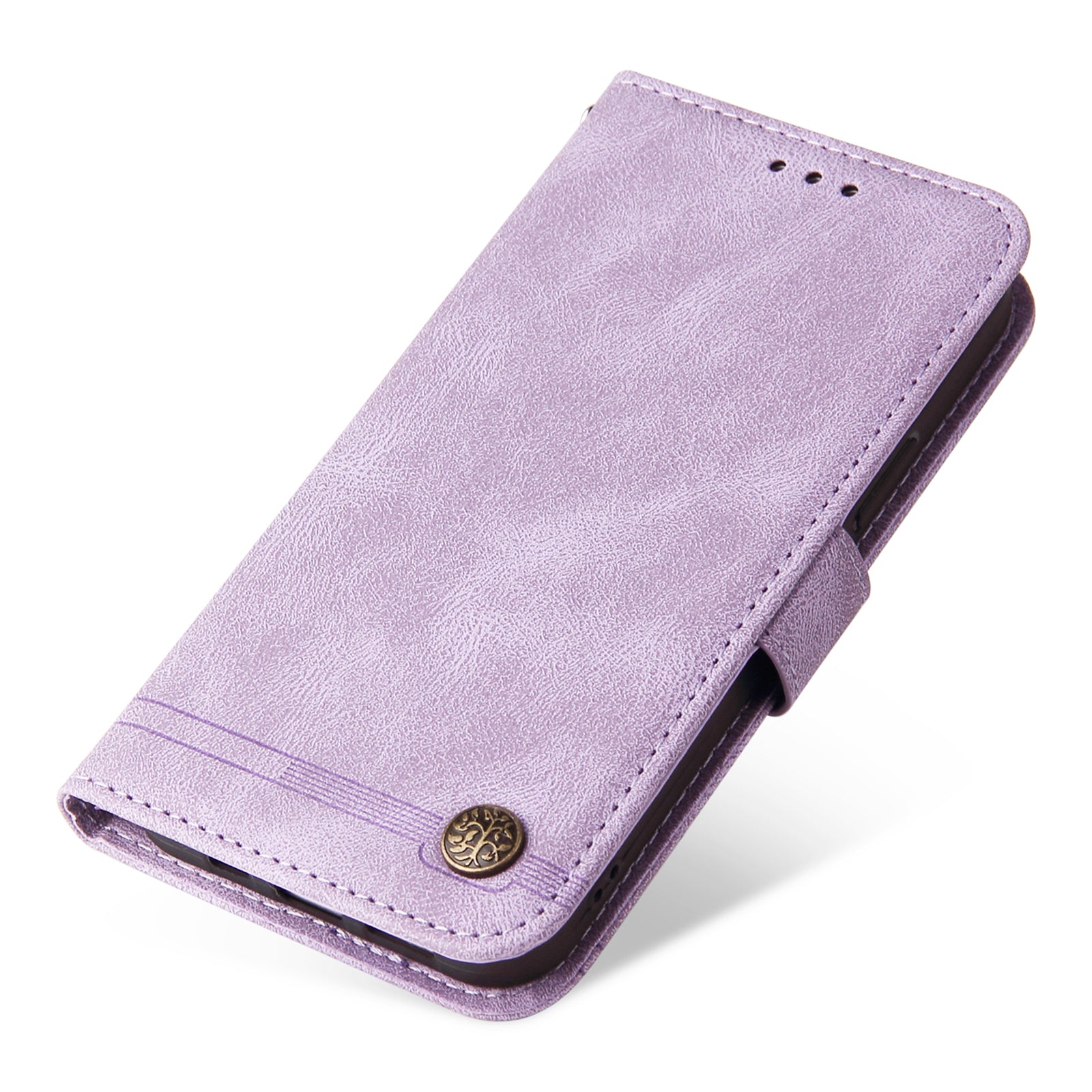 For vivo Y200e 5G / Y100 5G (Indonesia) / T3 5G (India) / V30 Lite 5G (India) Skin-touch Case Imprinted with Lines - Purple