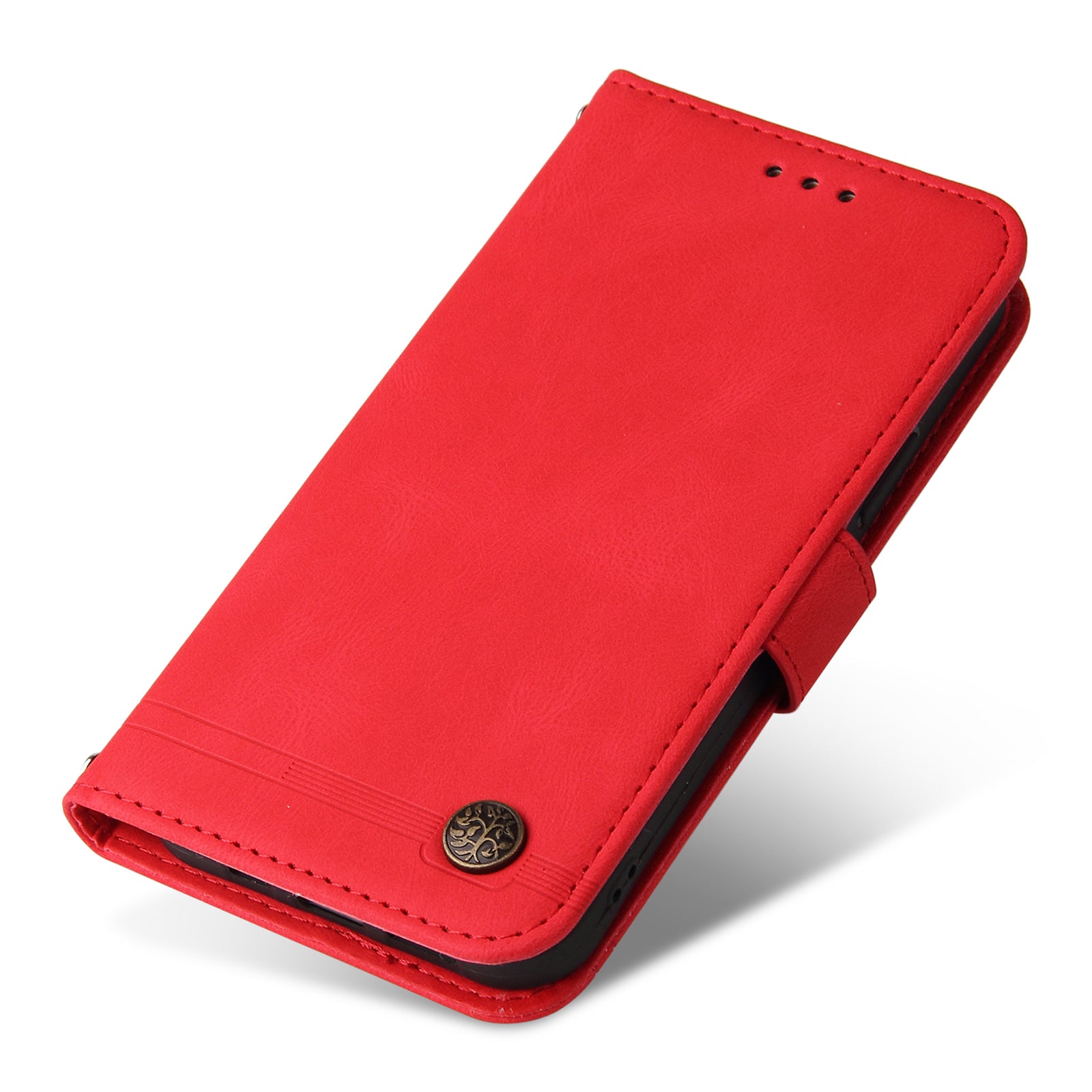 For vivo Y200e 5G / Y100 5G (Indonesia) / T3 5G (India) / V30 Lite 5G (India) Skin-touch Case Imprinted with Lines - Red