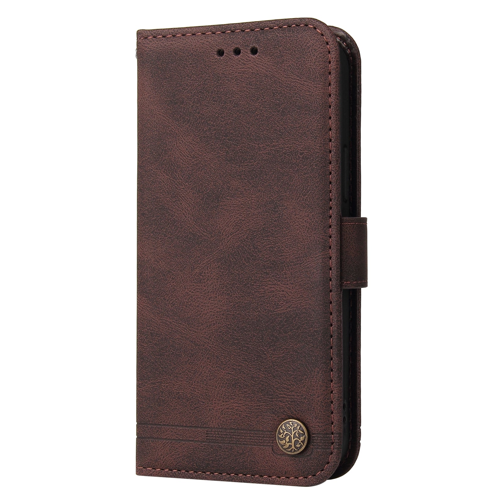 For Xiaomi 14 Ultra Phone Case Flip Leather+TPU Cover with Magnetic Clasp - Brown
