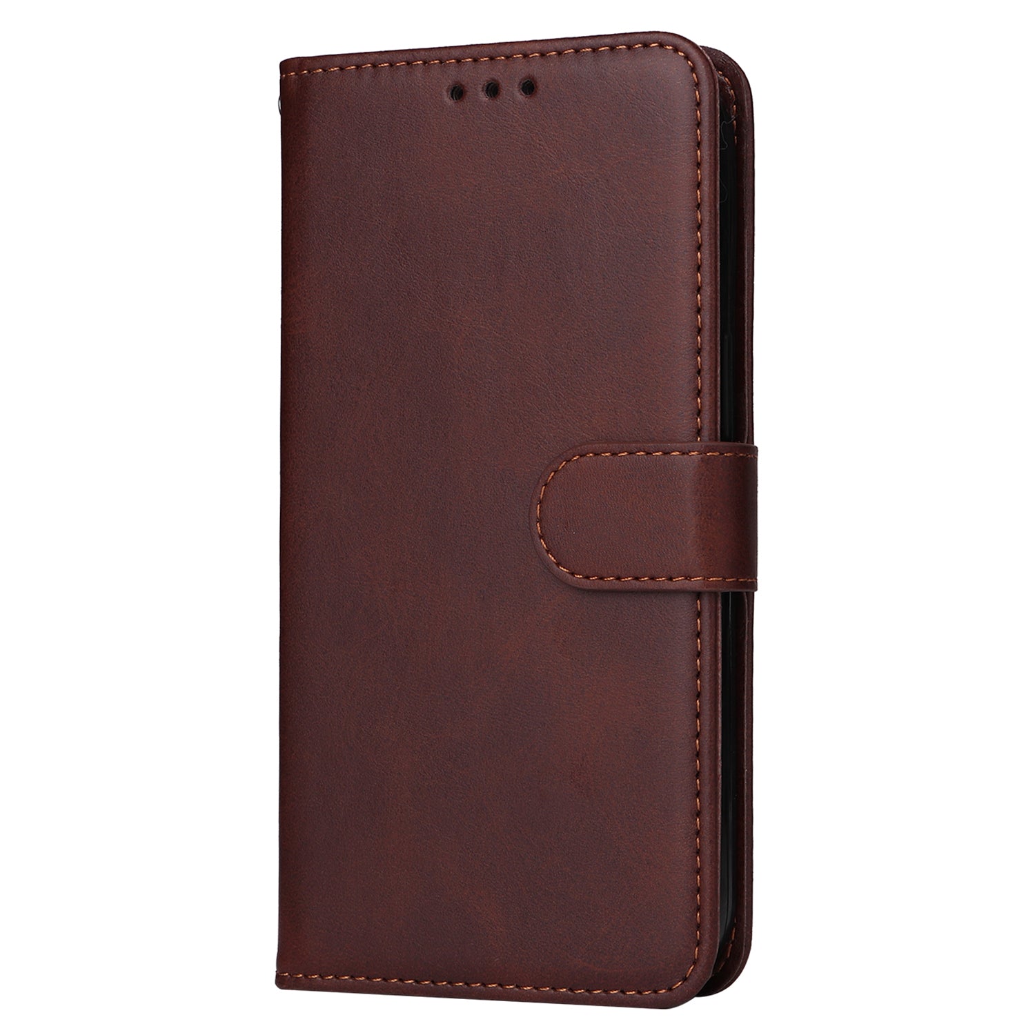 For vivo Y100 5G (Indonesia) / Y200e 5G / T3 5G (India) / V30 Lite 5G (India) Magnetic Case Leather Viewing Stand Phone Cover - Brown