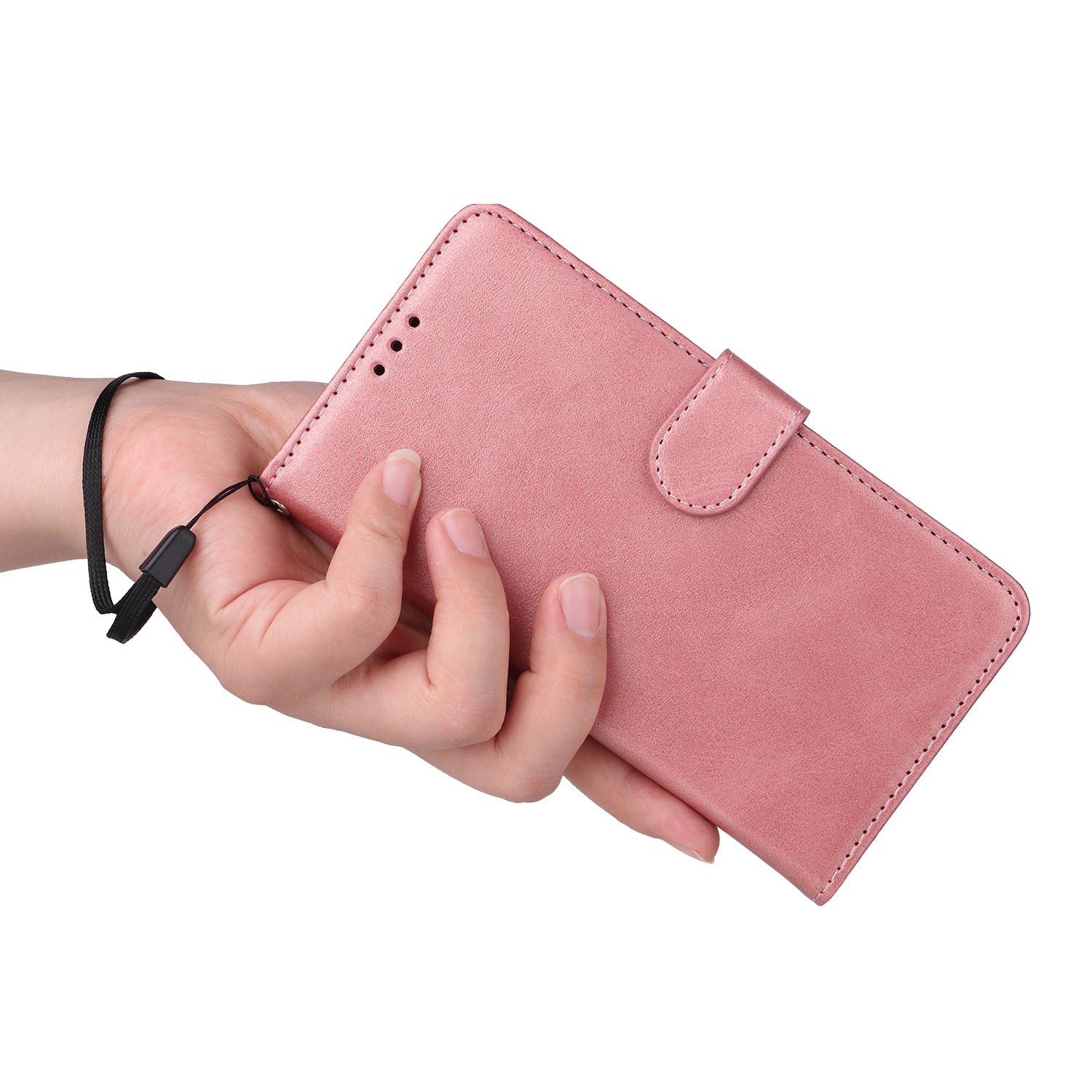 For vivo Y100 5G (Indonesia) / Y200e 5G / T3 5G (India) / V30 Lite 5G (India) Magnetic Case Leather Viewing Stand Phone Cover - Pink