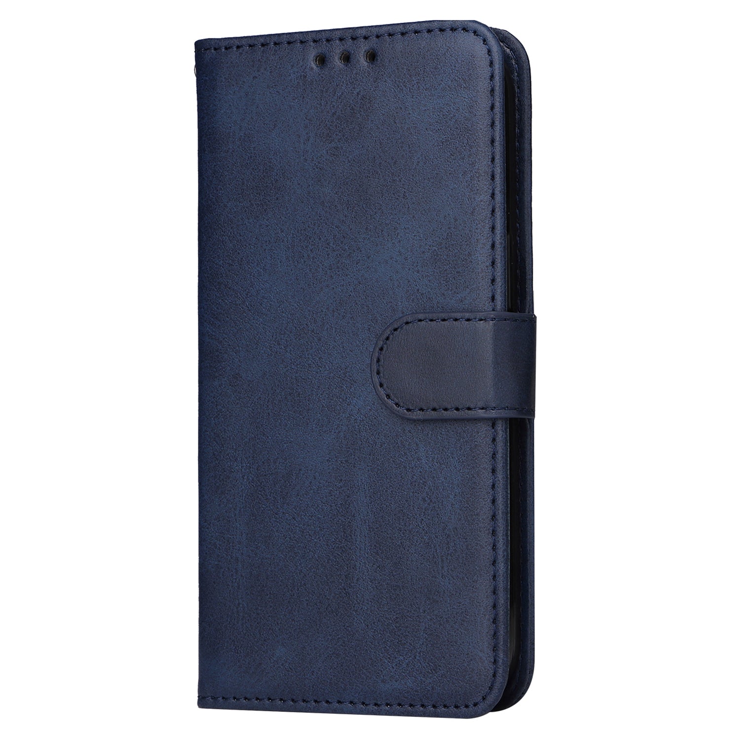 For Oppo A3 Pro 5G Case Leather Viewing Stand Mobile Phone Cover with Wrist Strap - Blue