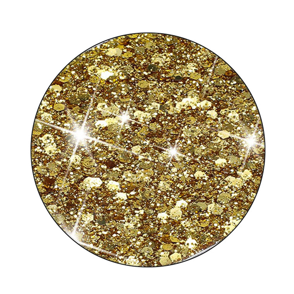 For Samsung Galaxy A55 5G Anti-Scratch Phone Cover Epoxy Glittery Powder TPU Phone Case - Gold