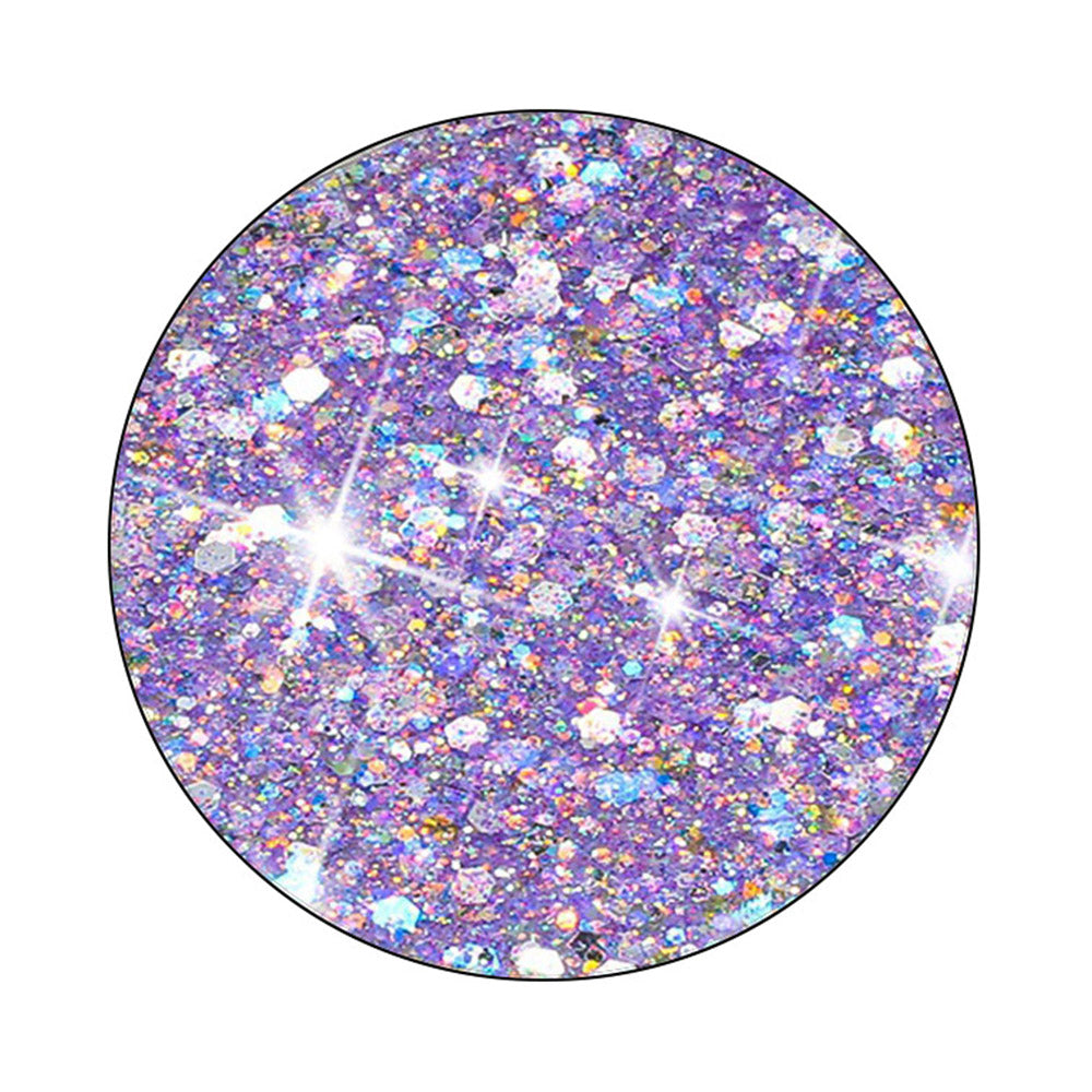 For Samsung Galaxy A55 5G Anti-Scratch Phone Cover Epoxy Glittery Powder TPU Phone Case - Purple