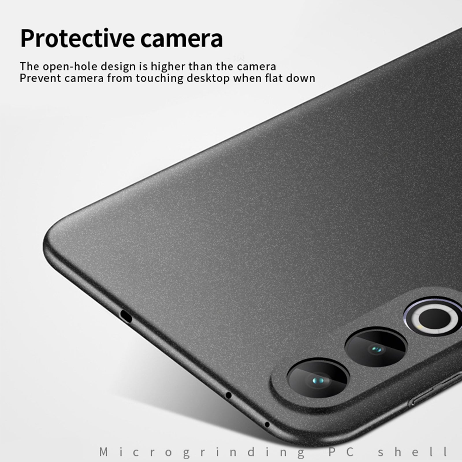 MOFI Shield Matte Series for OnePlus Ace 3V 5G Case Slim Anti-fingerprint PC Phone Cover - Black