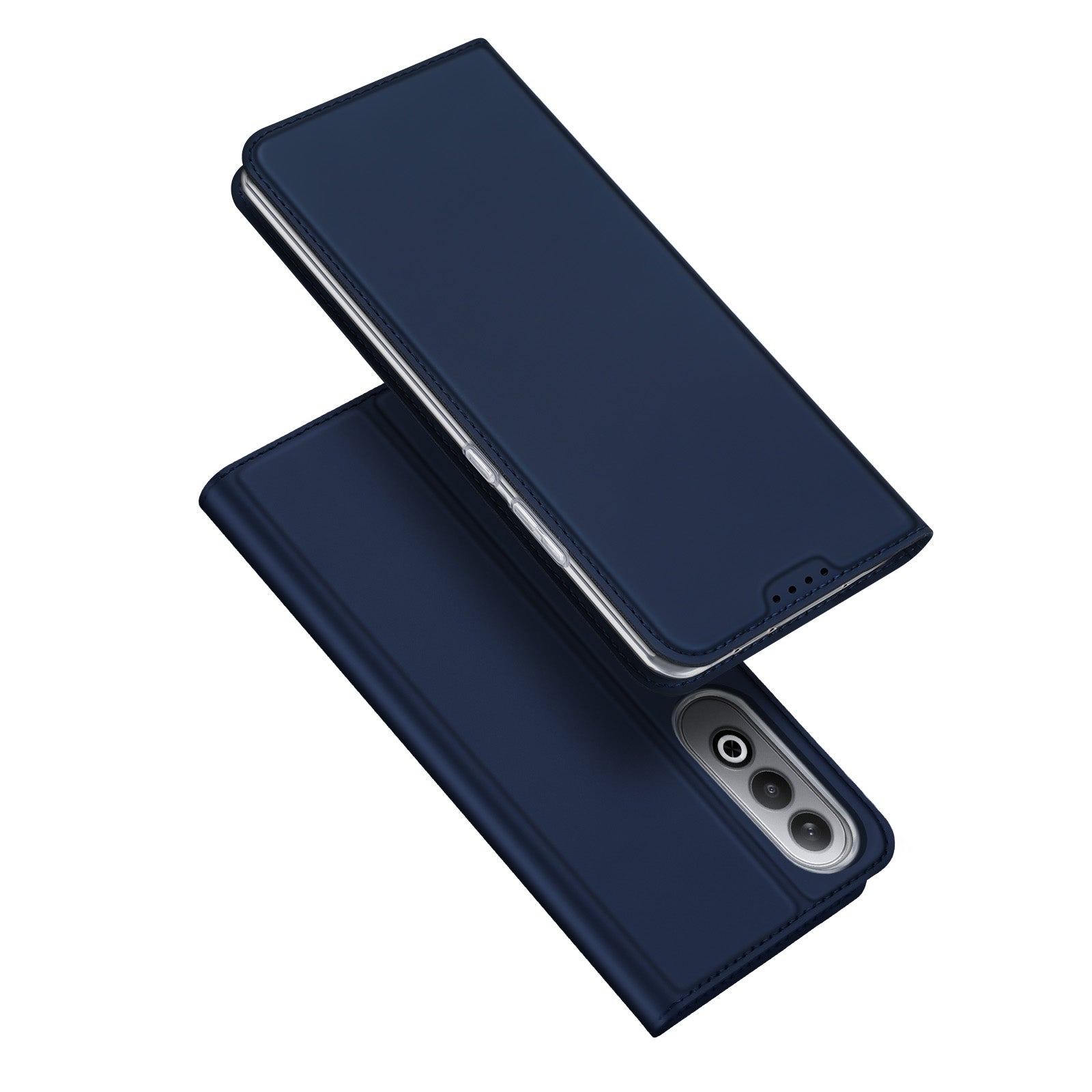 DUX DUCIS Skin Pro Series For OnePlus Nord CE4 5G / Oppo K12 Flip Phone Case with Stand and Card Slot - Blue