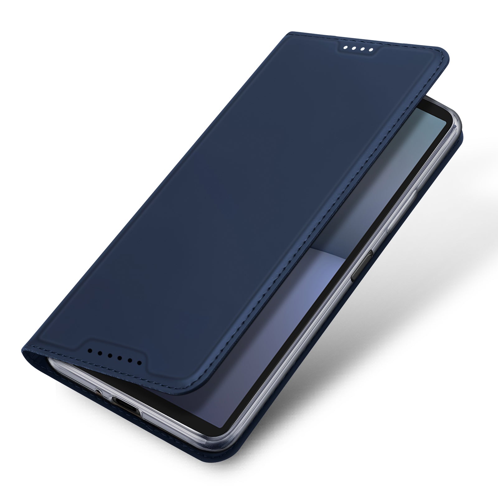 DUX DUCIS Skin Pro Series For Sony Xperia 10 VI PU Leather Case with Support Stand and Card Slot - Blue