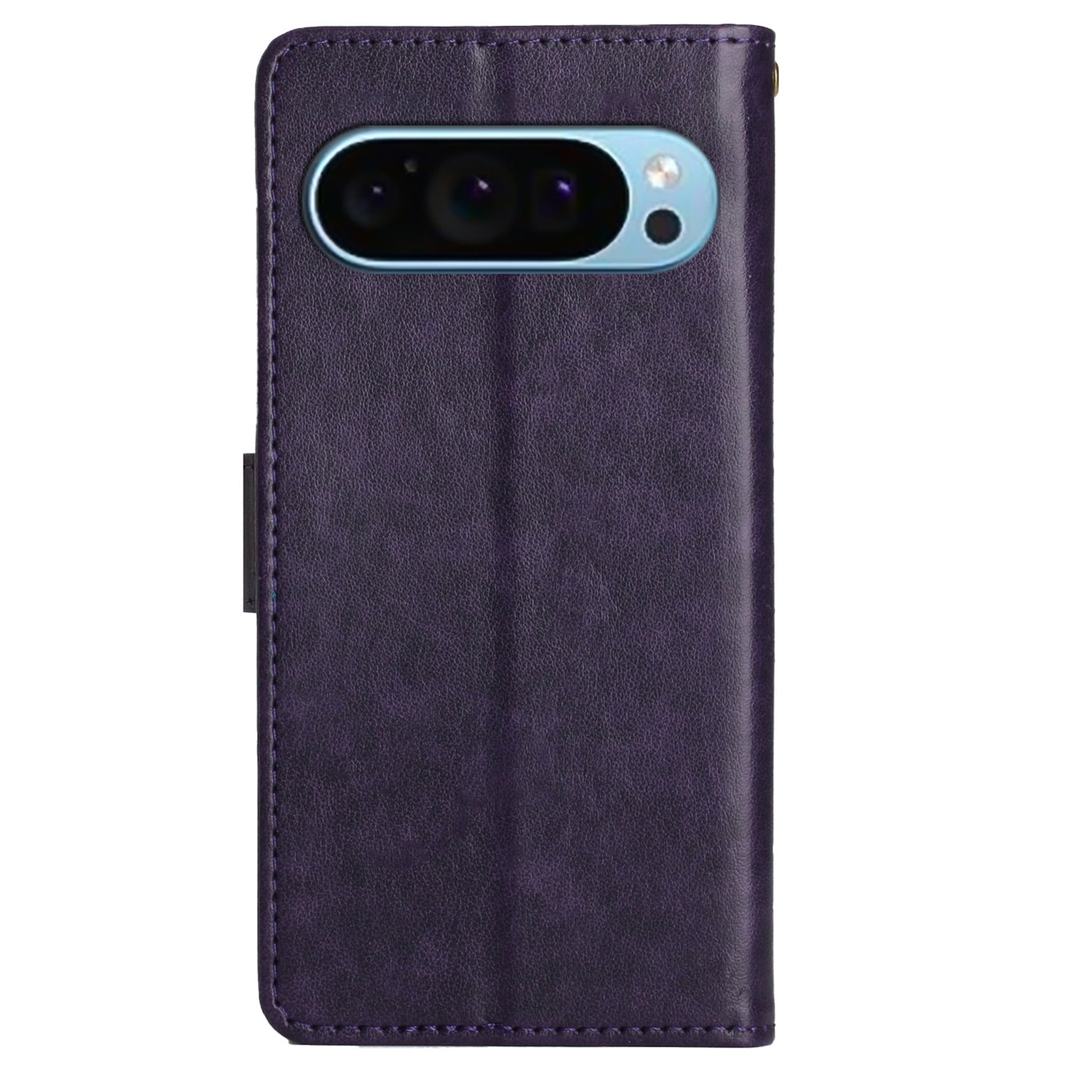 For Google Pixel 9 Case Butterfly Pattern PU Leather Wallet Phone Cover - Dark Purple
