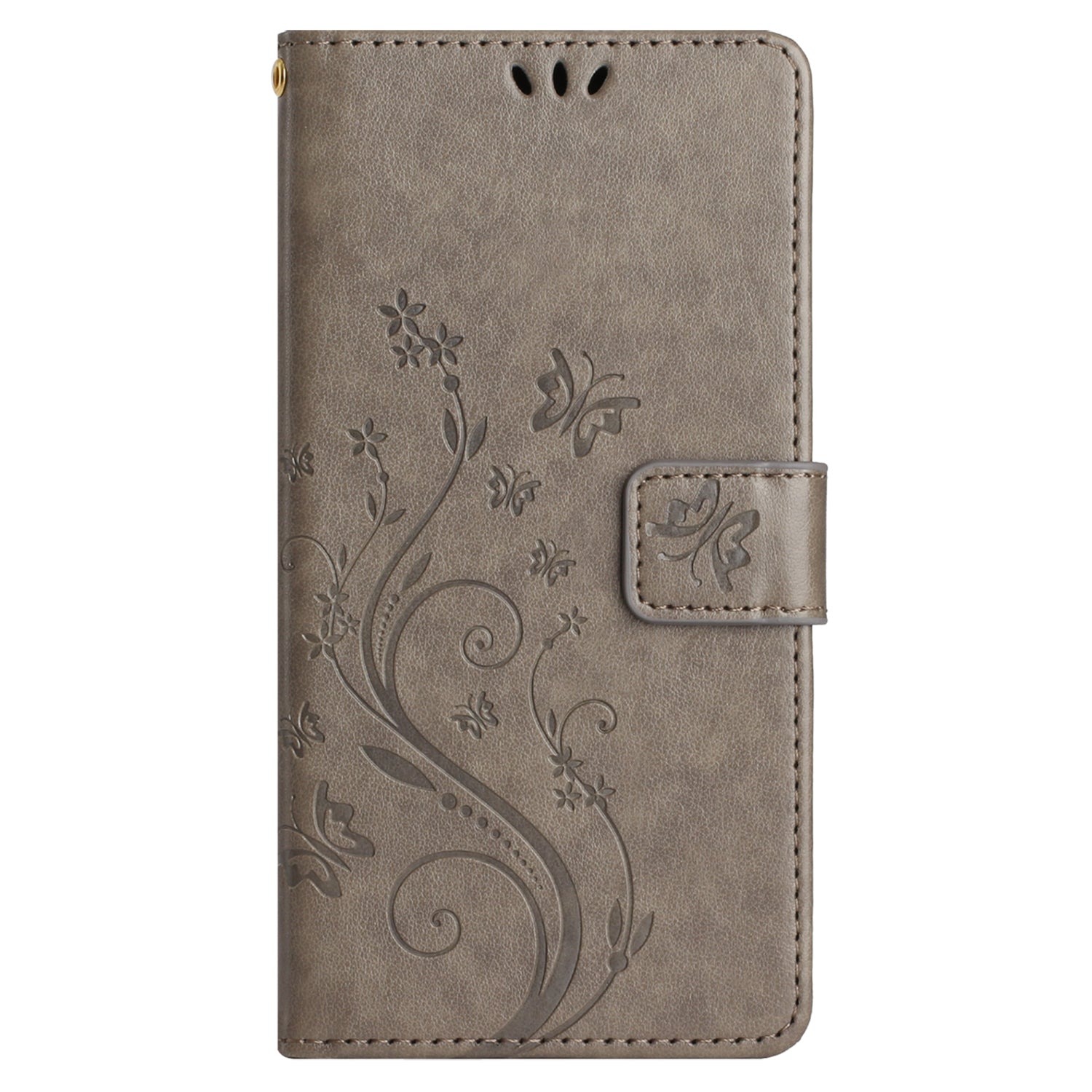 For Google Pixel 9 Case Butterfly Pattern PU Leather Wallet Phone Cover - Grey