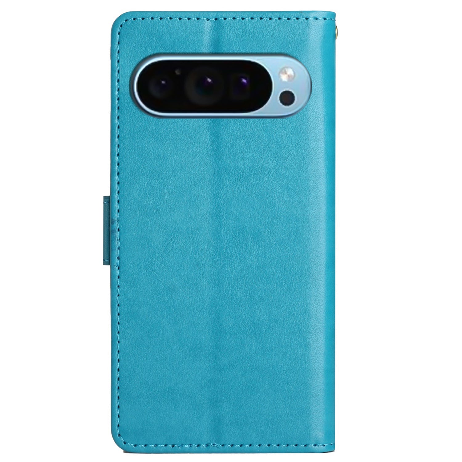 For Google Pixel 9 Case Butterfly Pattern PU Leather Wallet Phone Cover - Blue