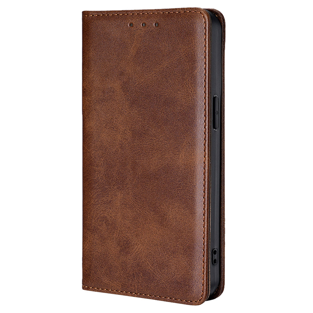 For OnePlus Ace 3V 5G Phone Case Magnetic Closure Leather Wallet Cover - Brown