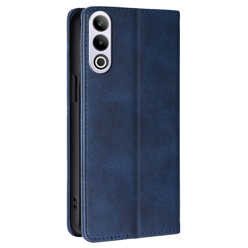 For OnePlus Ace 3V 5G Phone Case Magnetic Closure Leather Wallet Cover - Sapphire