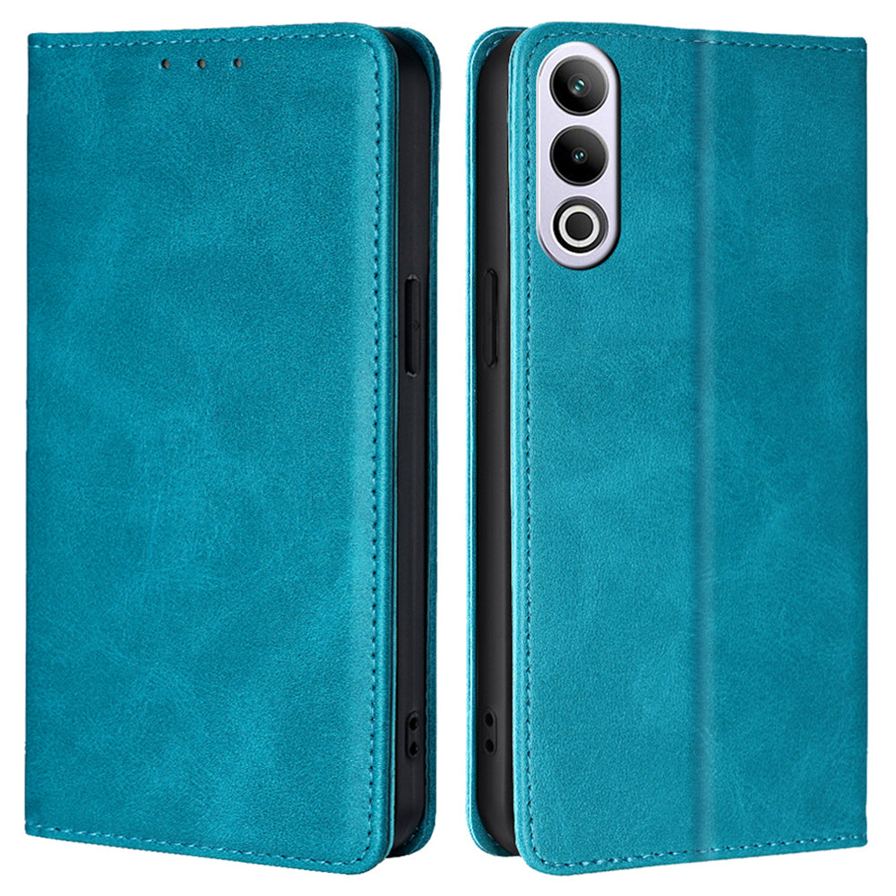 For OnePlus Ace 3V 5G Phone Case Magnetic Closure Leather Wallet Cover - Baby Blue