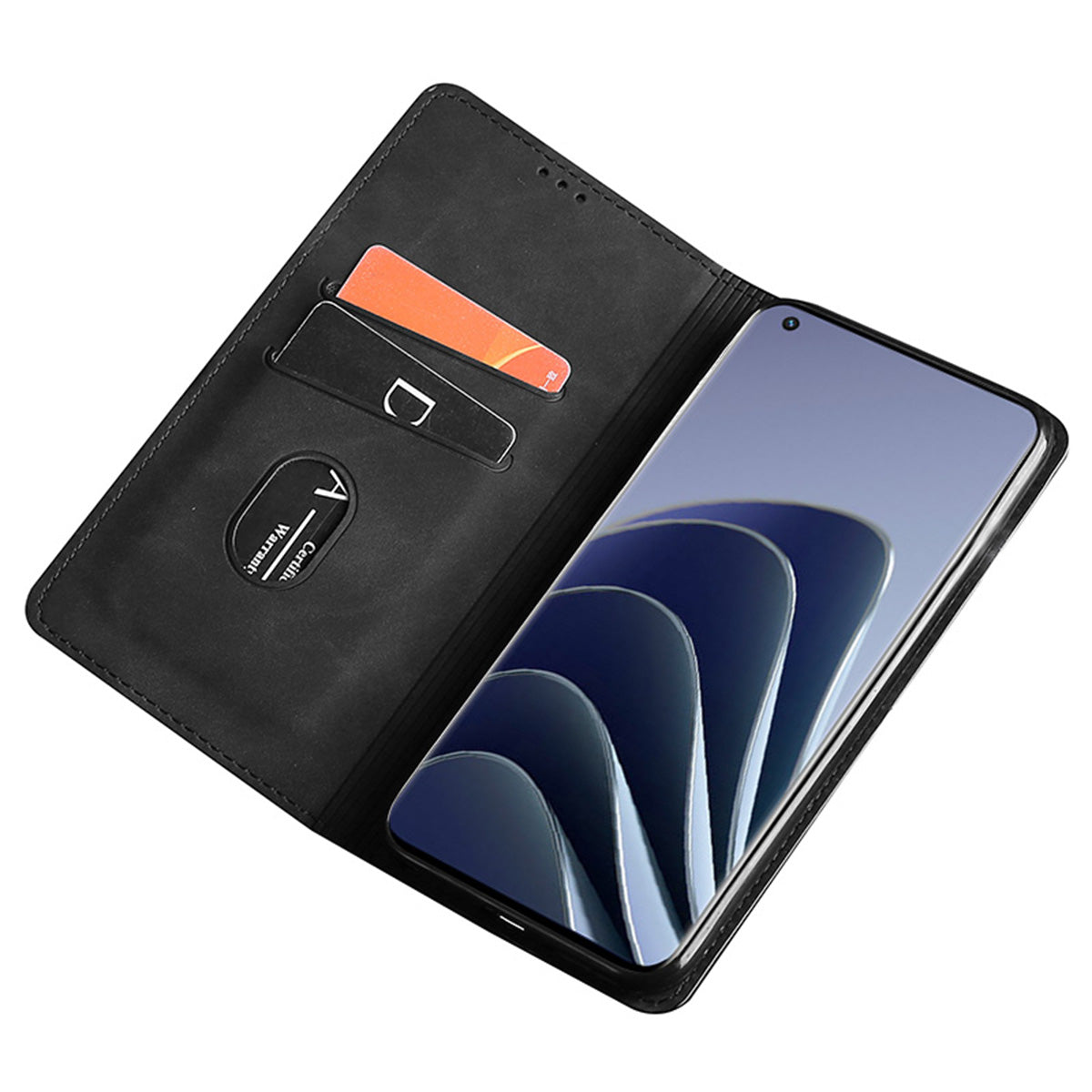 For OnePlus Ace 3V 5G Case PU Leather Phone Shell Skin-touch Card Slots Cover - Black