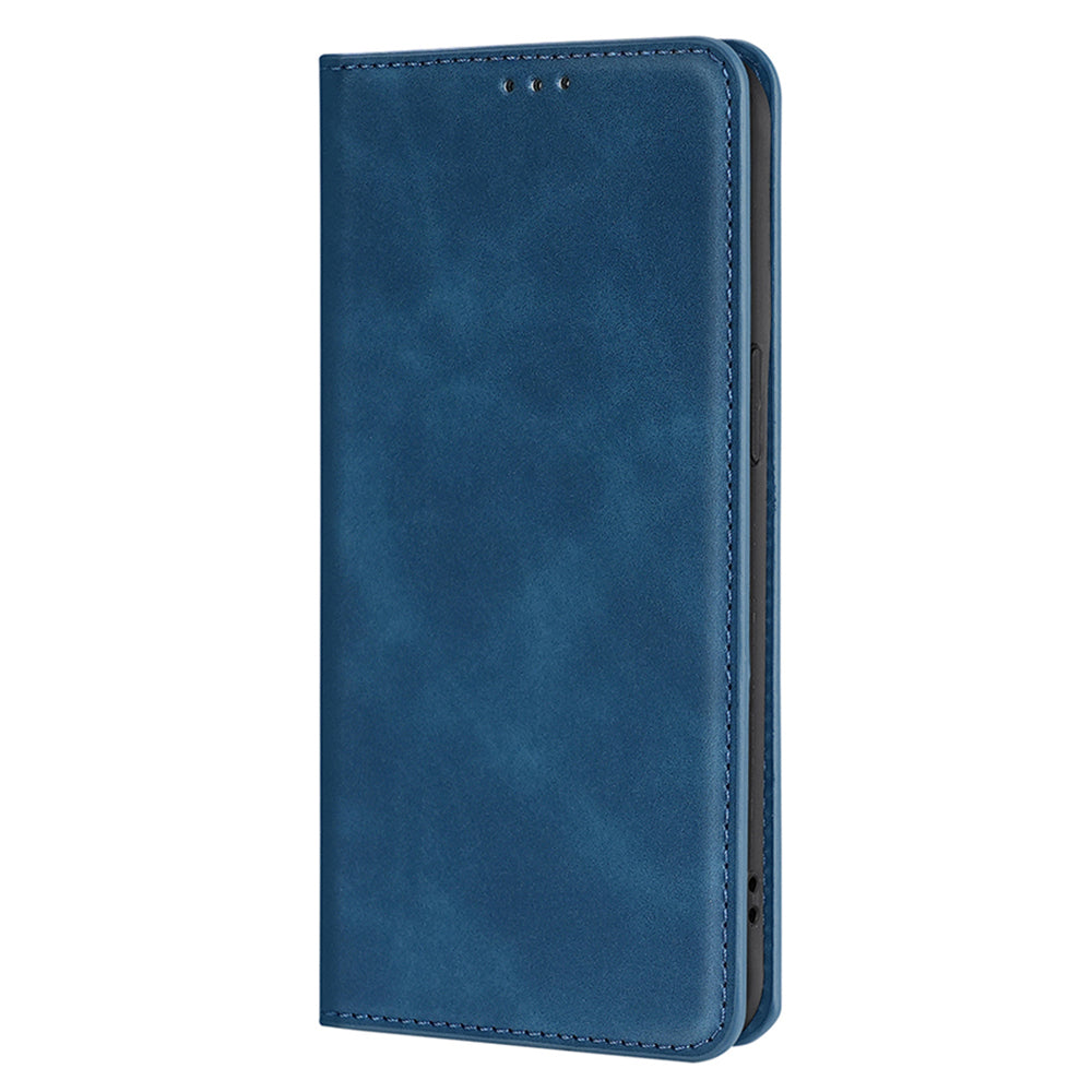 For OnePlus Ace 3V 5G Case PU Leather Phone Shell Skin-touch Card Slots Cover - Blue