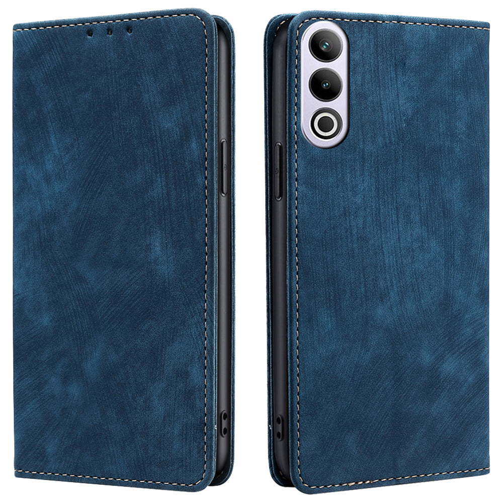 For OnePlus Ace 3V 5G Case Flip Leather Phone Cover with RFID Blocking Wallet - Blue