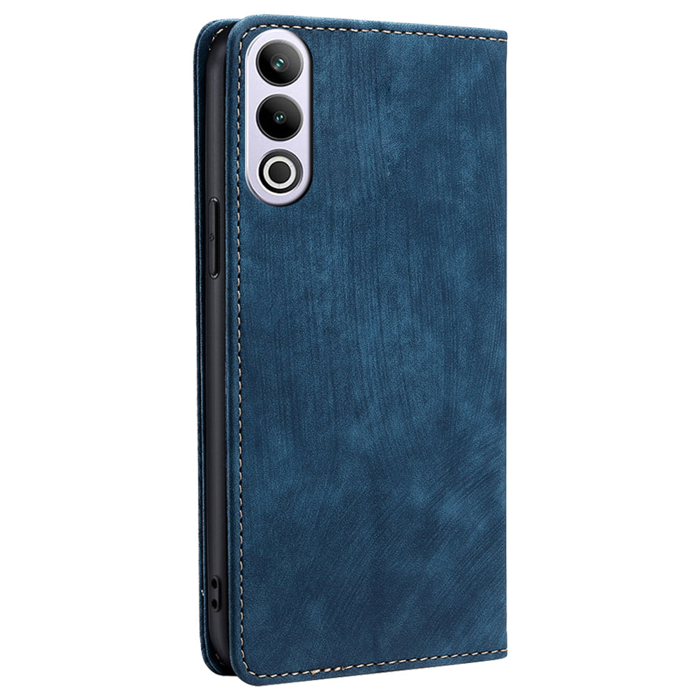 For OnePlus Ace 3V 5G Case Flip Leather Phone Cover with RFID Blocking Wallet - Blue