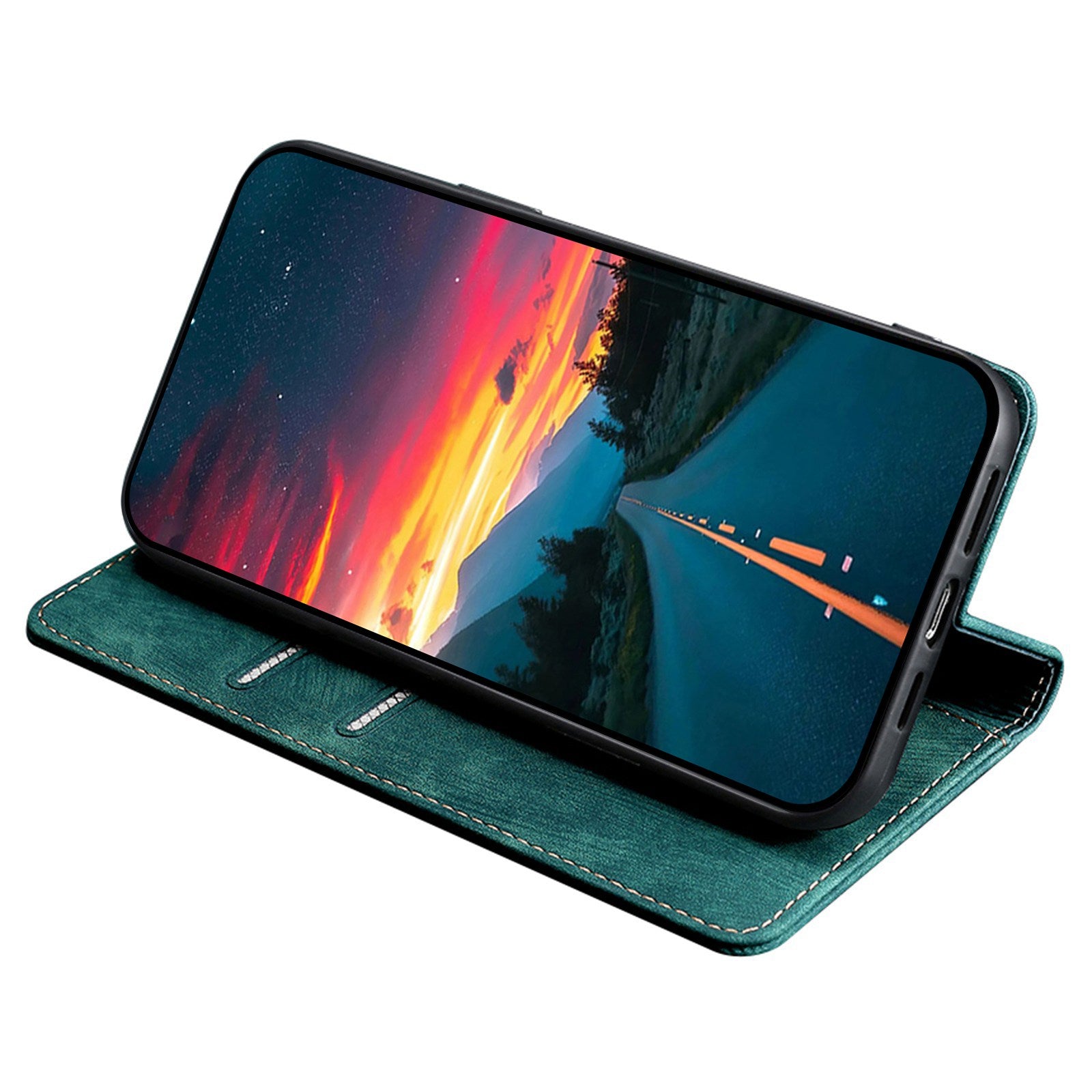 For OnePlus Ace 3V 5G Case Flip Leather Phone Cover with RFID Blocking Wallet - Green