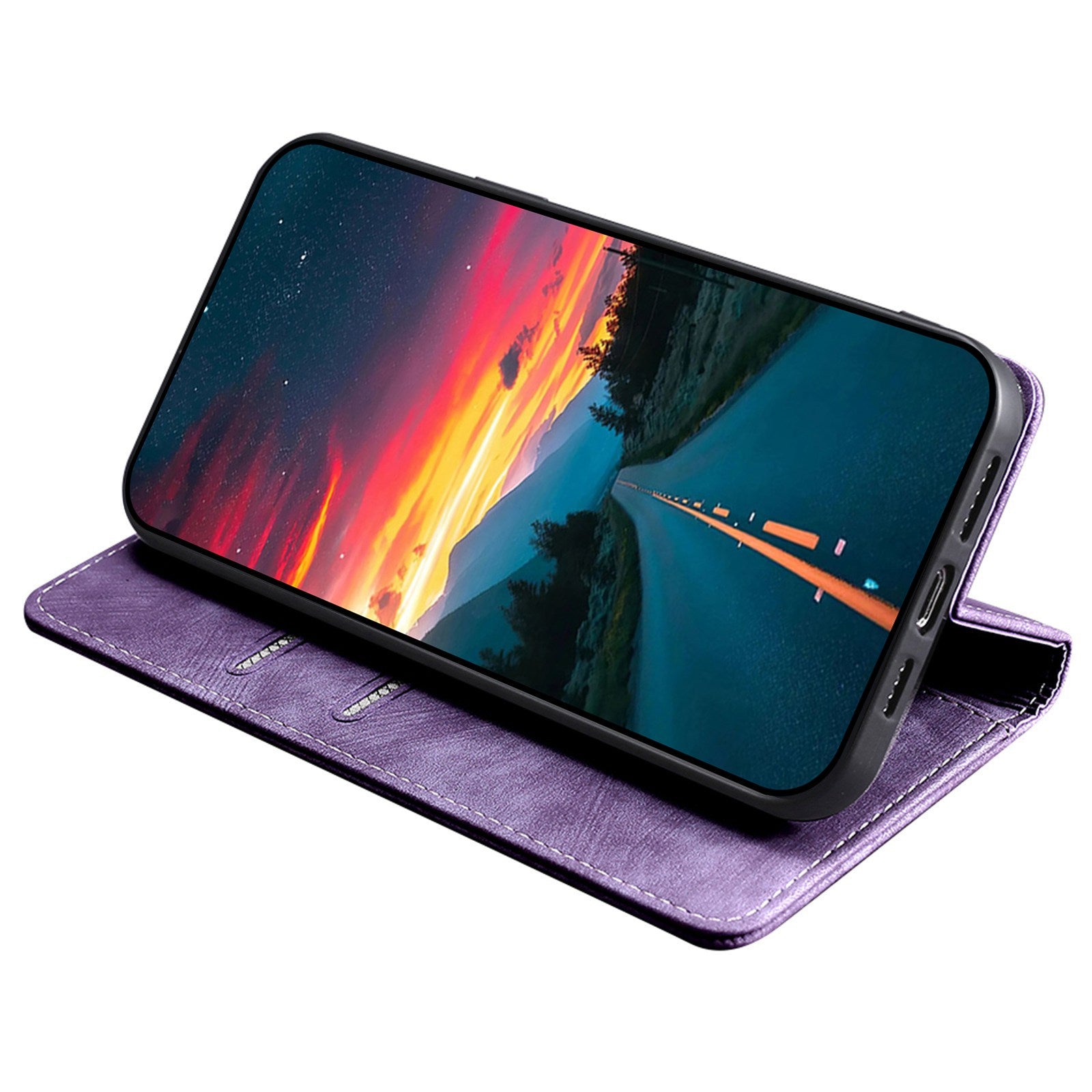 For OnePlus Ace 3V 5G Case Flip Leather Phone Cover with RFID Blocking Wallet - Purple