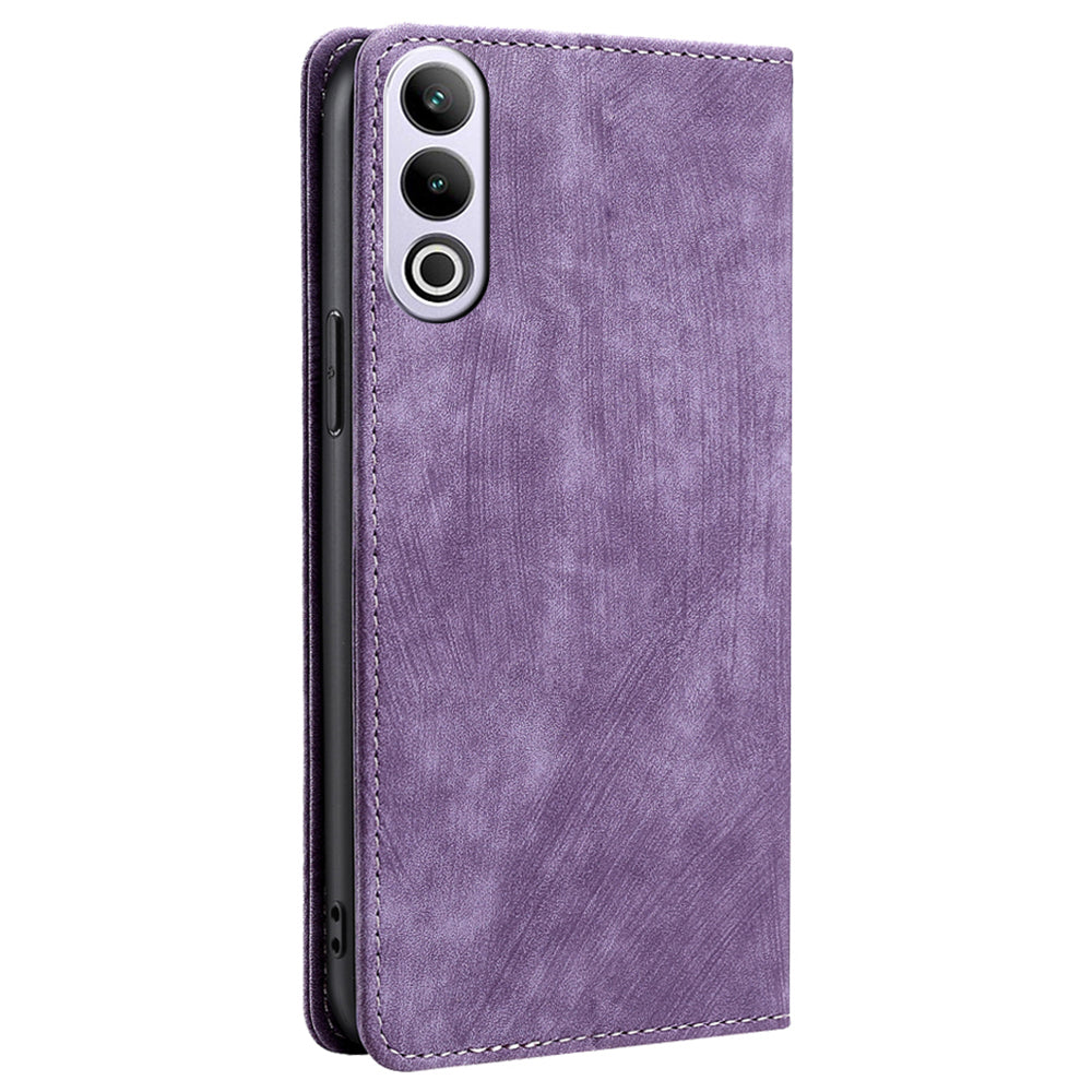 For OnePlus Ace 3V 5G Case Flip Leather Phone Cover with RFID Blocking Wallet - Purple