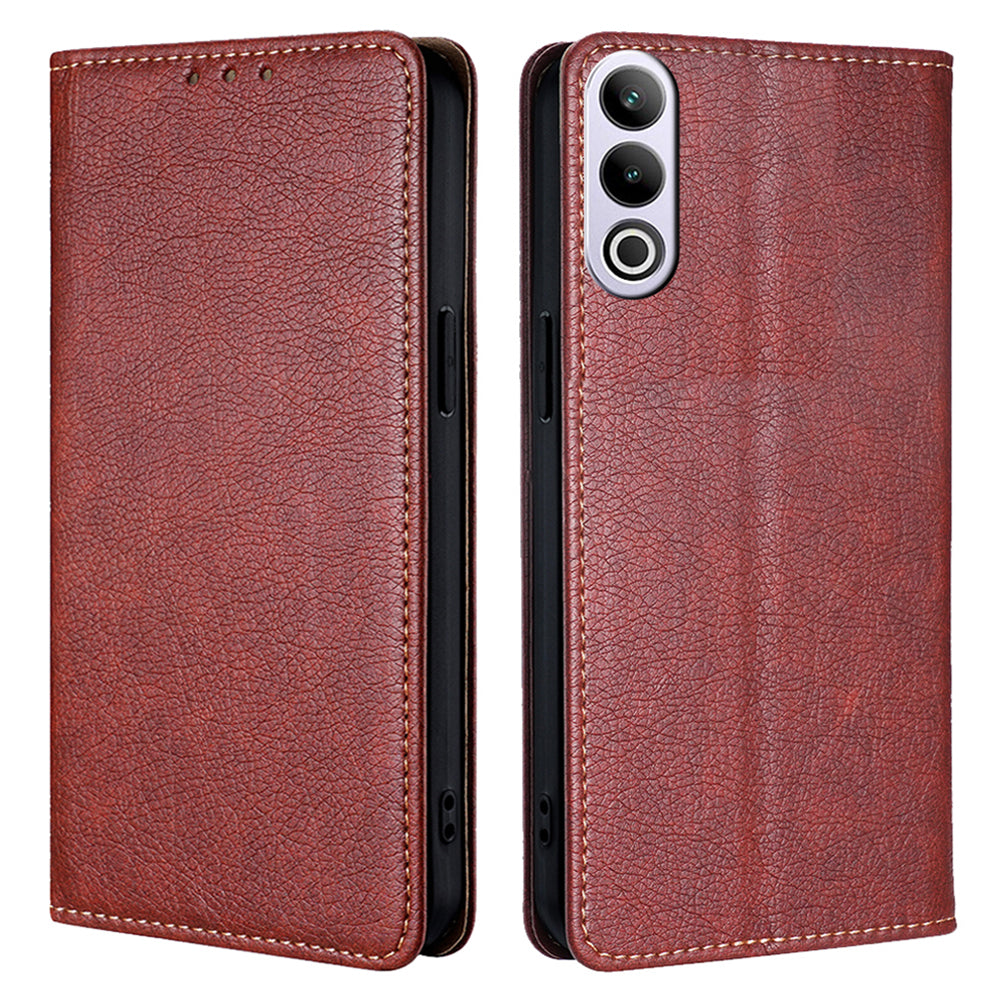 For OnePlus Ace 3V 5G Case Card Holder Magnetic Phone Cover Mobile Accessories Wholesale - Brown