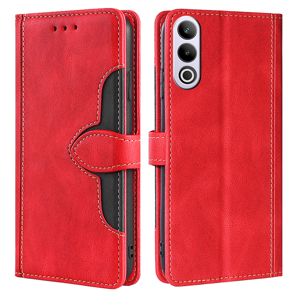 For OnePlus Ace 3V 5G Case Leather Wallet Shell Wholesale Cell Phone Accessories - Red