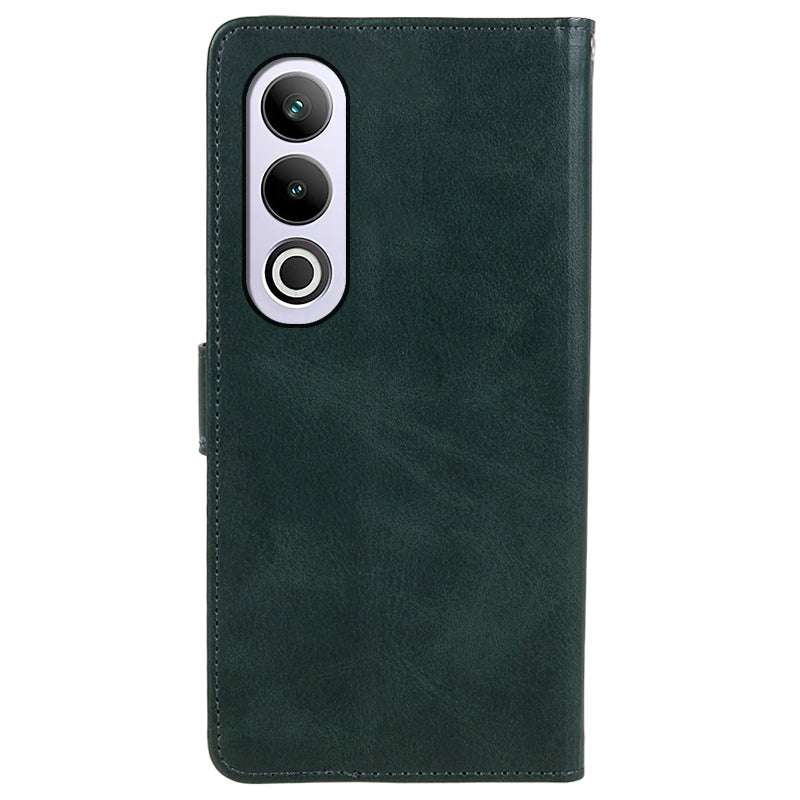 For OnePlus Ace 3V 5G Leather Case Wallet Phone Cover Mobile Accessories Supplier - Midnight Green