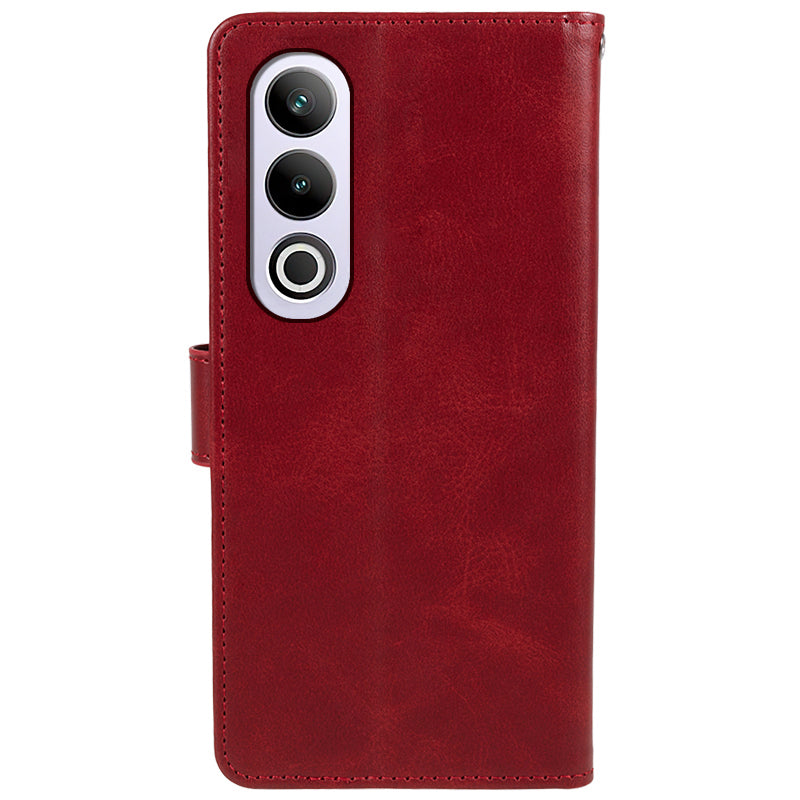 For OnePlus Ace 3V 5G Leather Case Wallet Phone Cover Mobile Accessories Supplier - Red